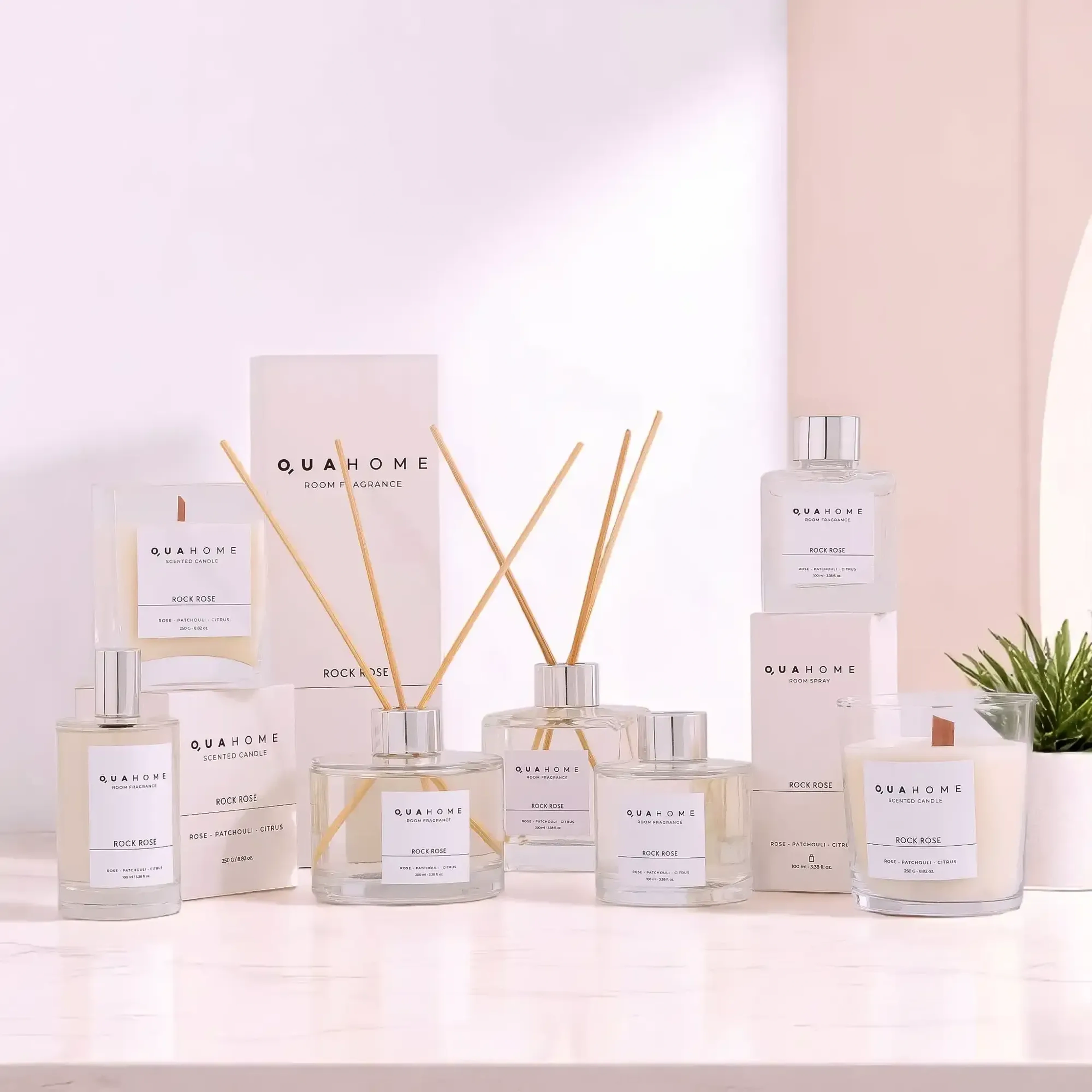 Qua Home Rock Rose Çubuklu Oda Kokusu Silindir Şişe 200 Ml