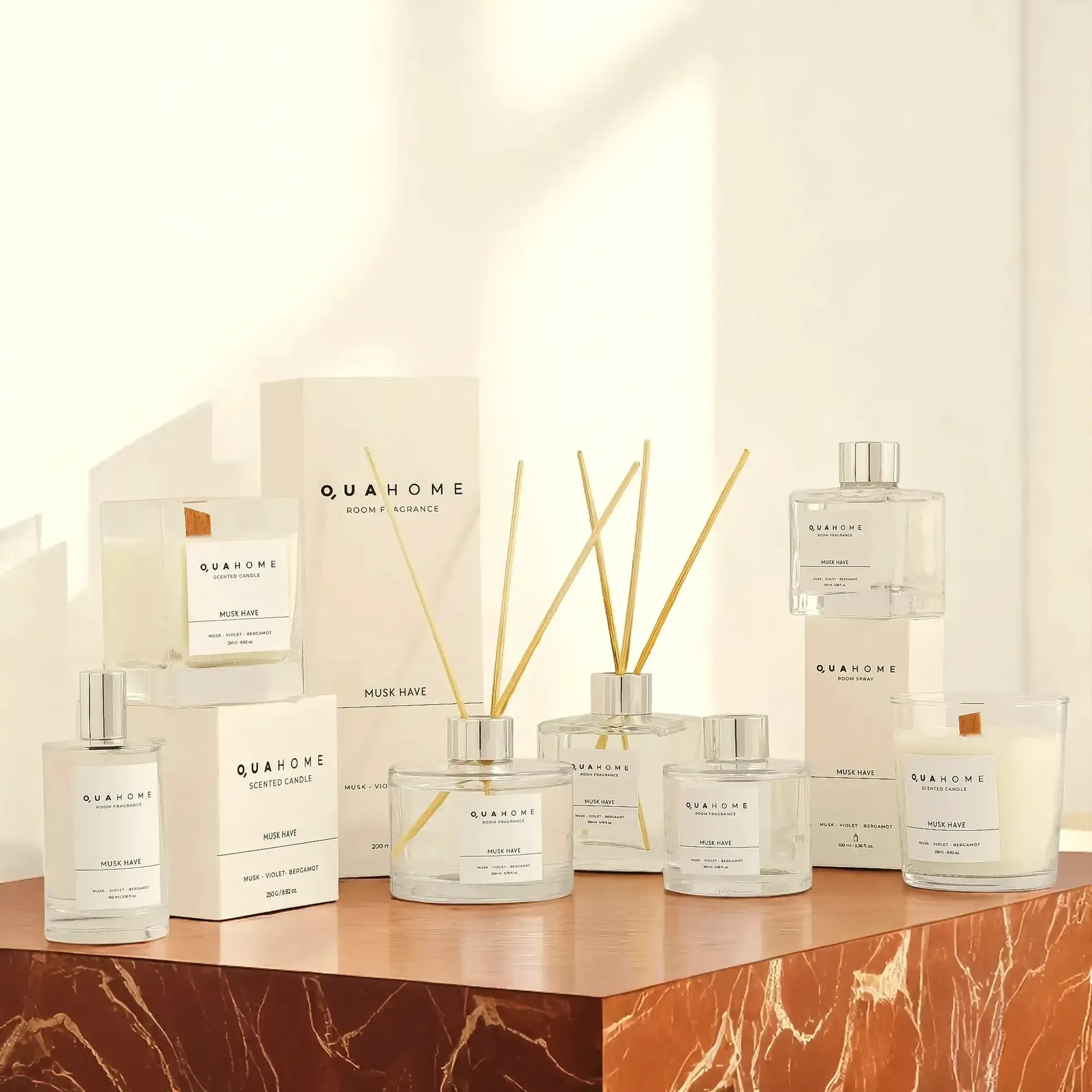 Qua Home Musk Have Çubuklu Oda Kokusu Silindir Şişe 200 Ml