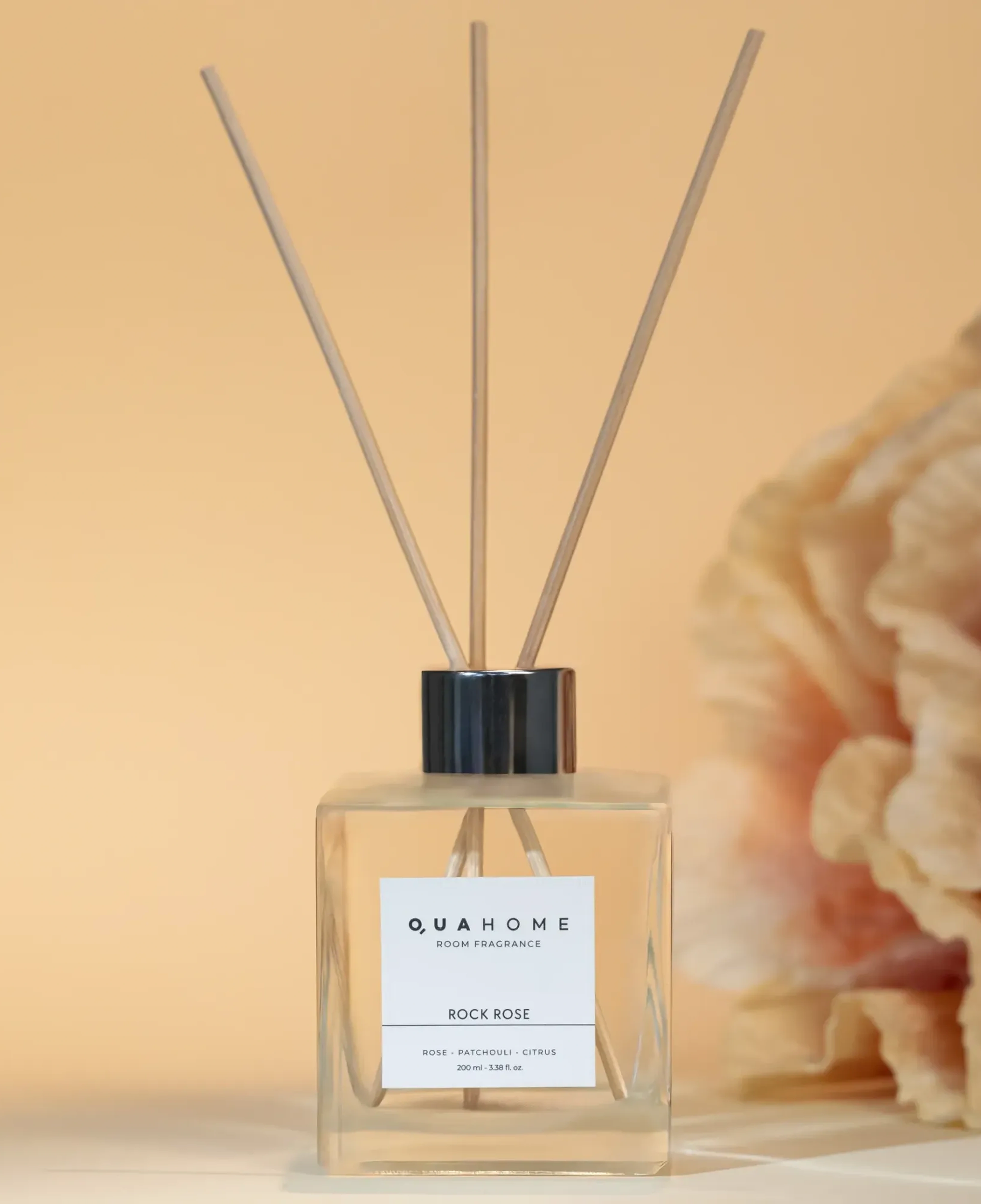 Qua Home Rock Rose Çubuklu Oda Kokusu Küp Şişe 200 Ml