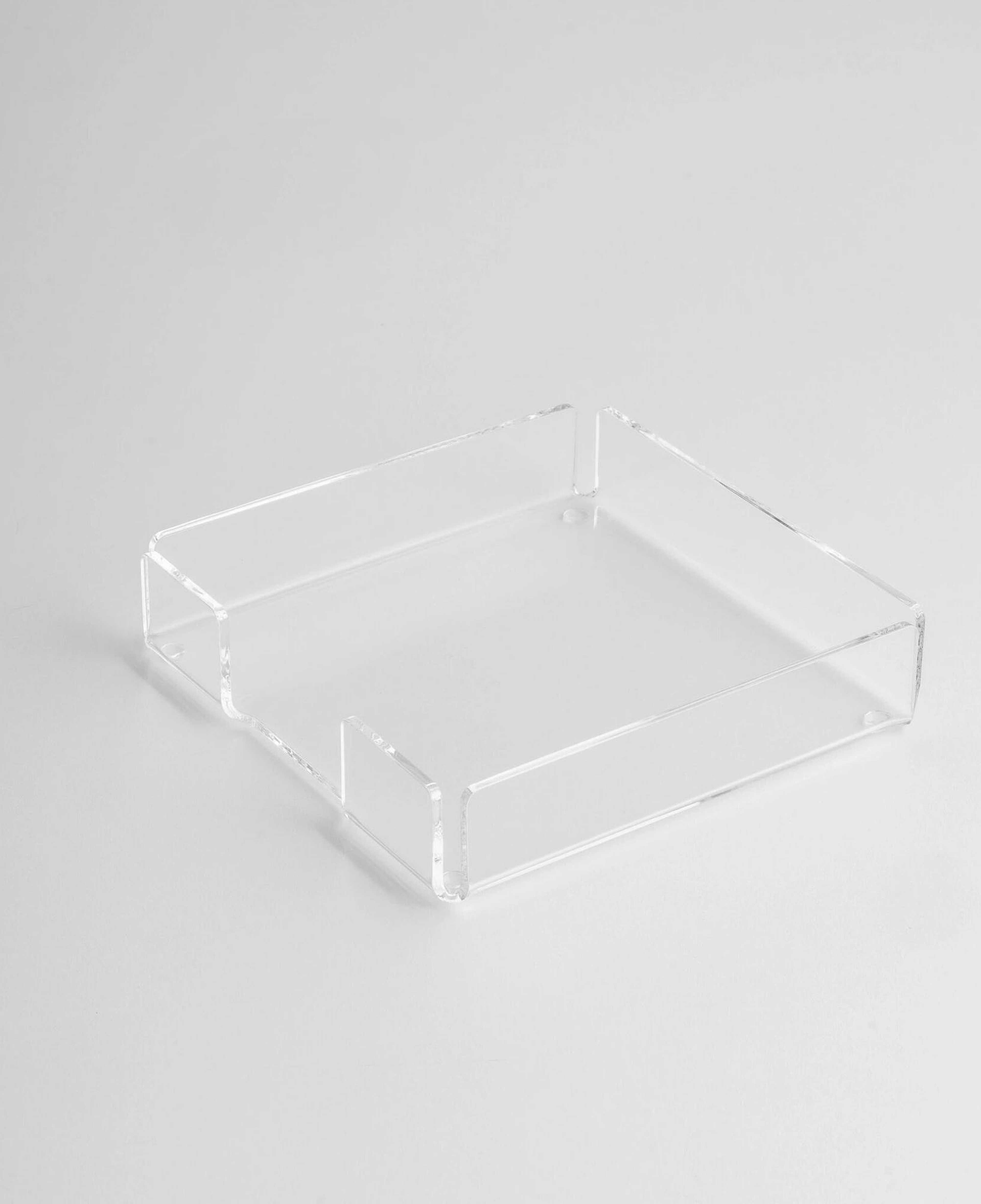 Qua Home Heily Pleksi Peçetelik Şeffaf 18x18 cm