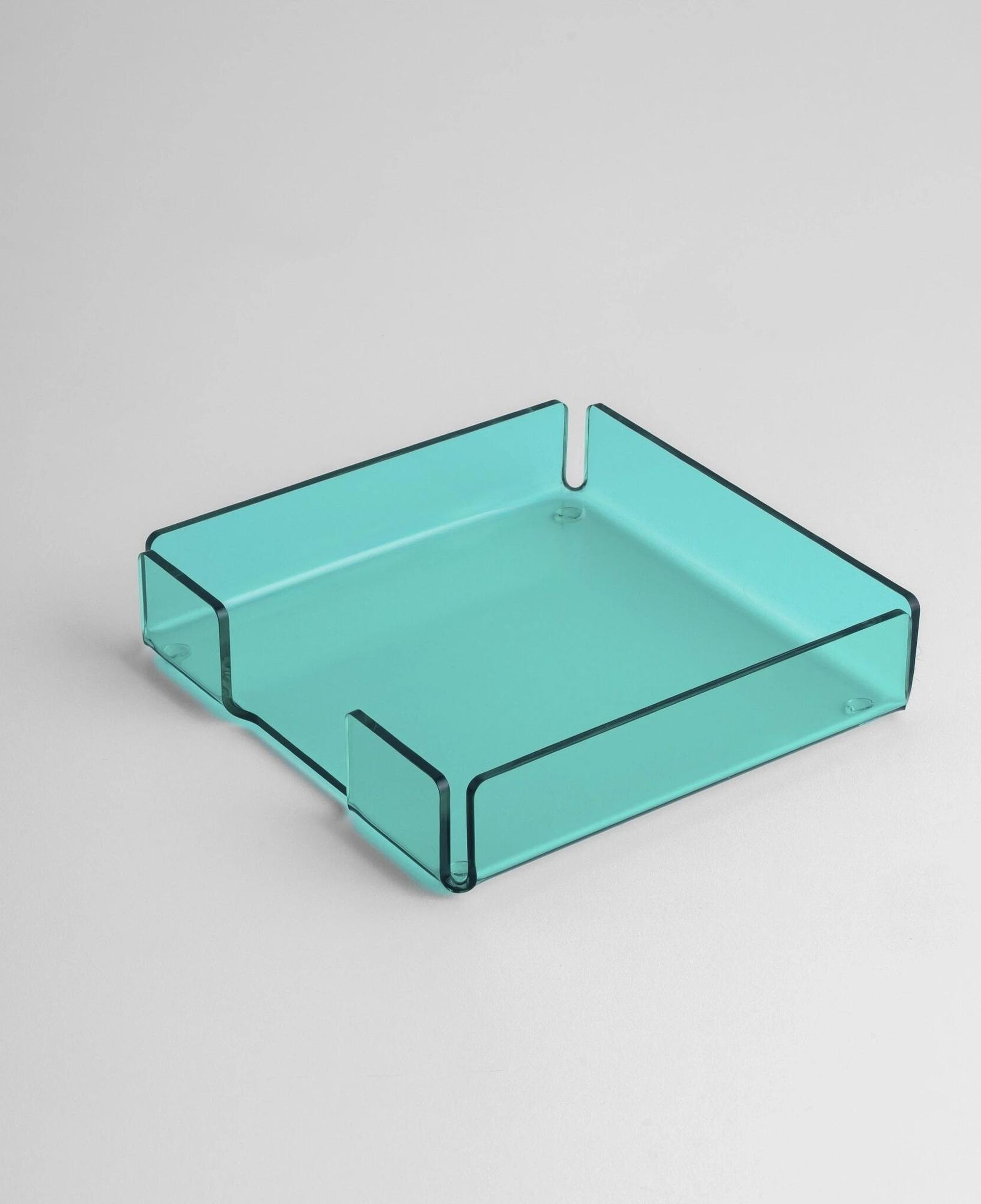 Qua Home Heily Pleksi Peçetelik Yeşil 18x18 cm