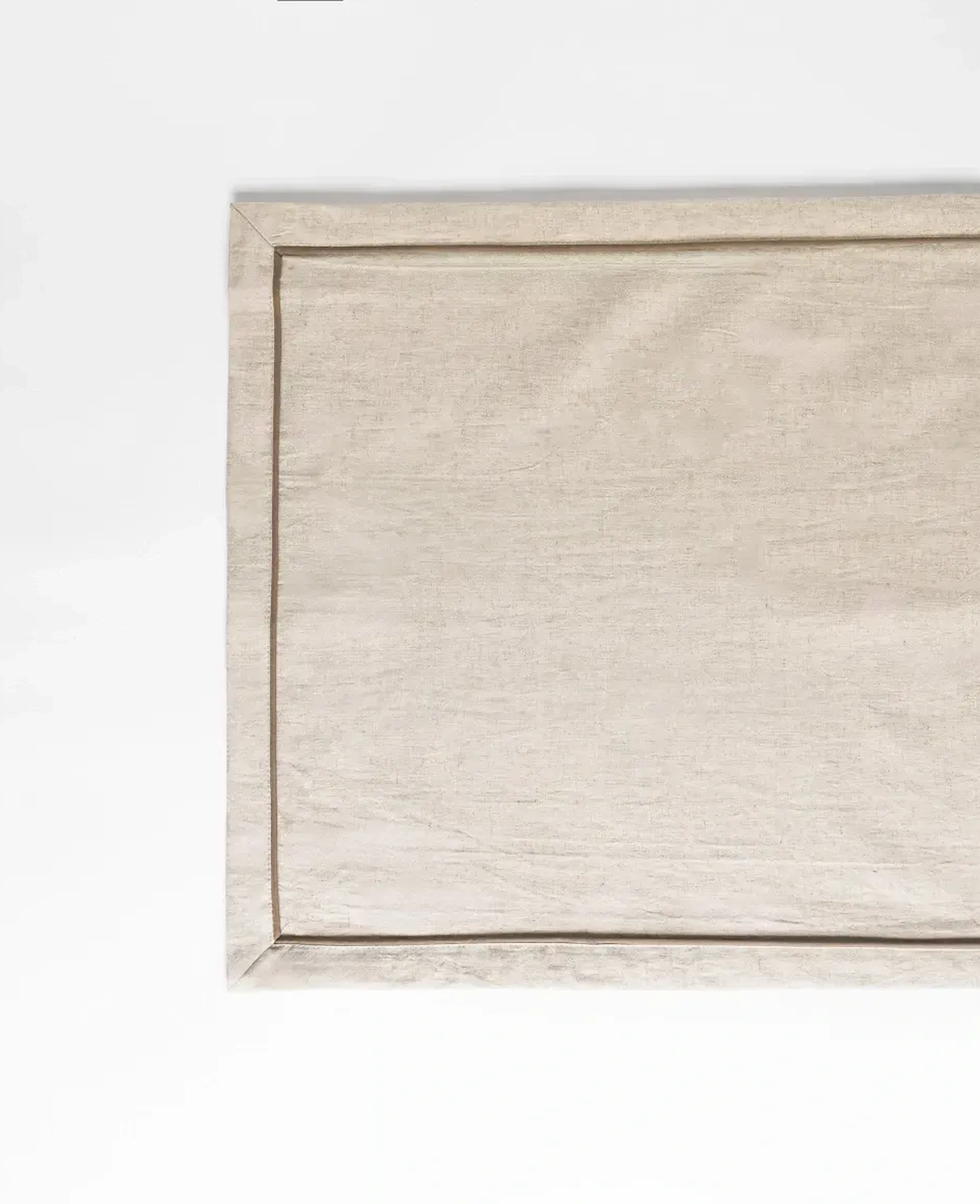 Qua Home Lucca Pamuk Keten Biyeli Runner Ekru