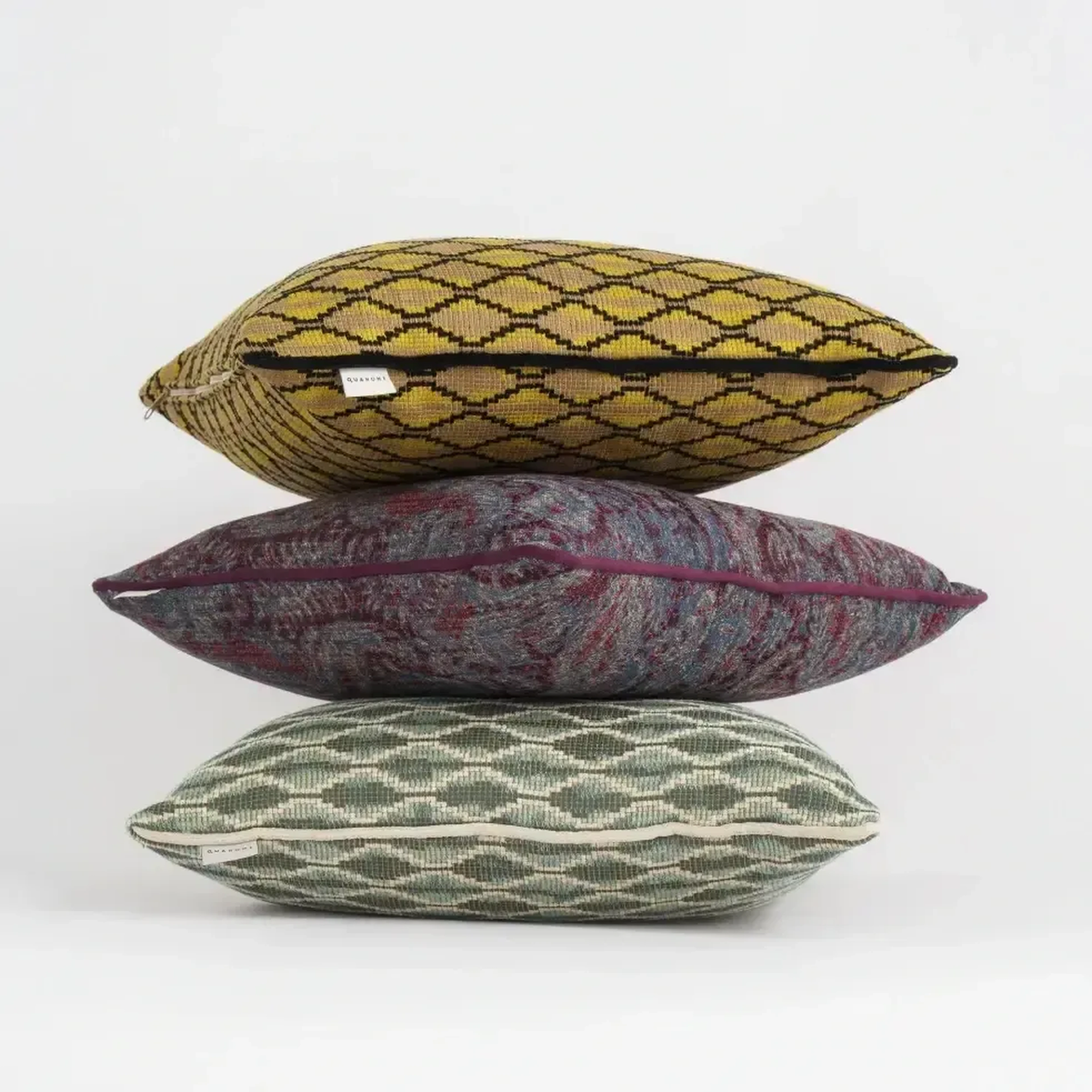 Qua Home Roche Biyeli Dekoratif Kırlent Vizon Siyah 45x45