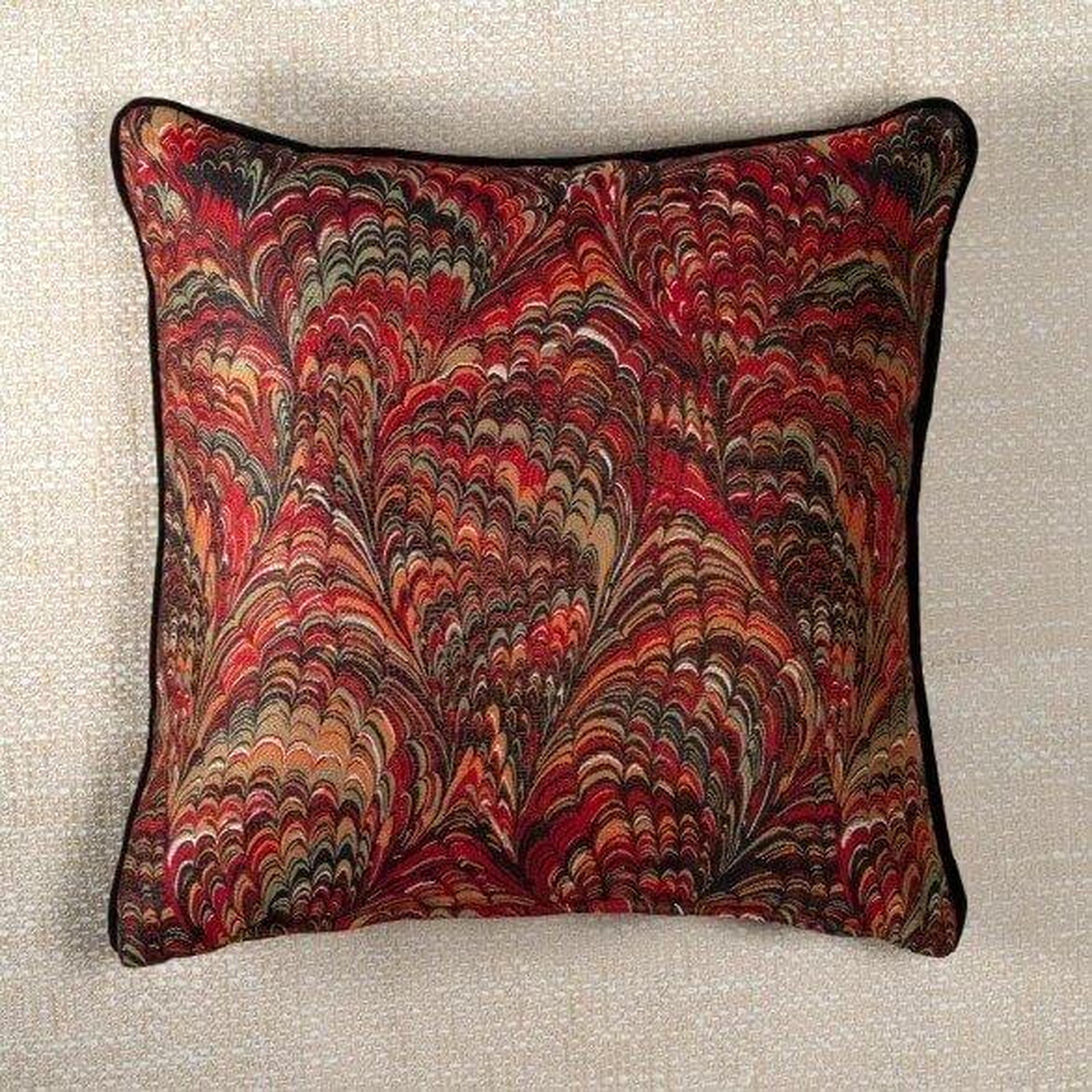 Qua Home Caido Biyeli Dekoratif Kırlent Renkli 45x45