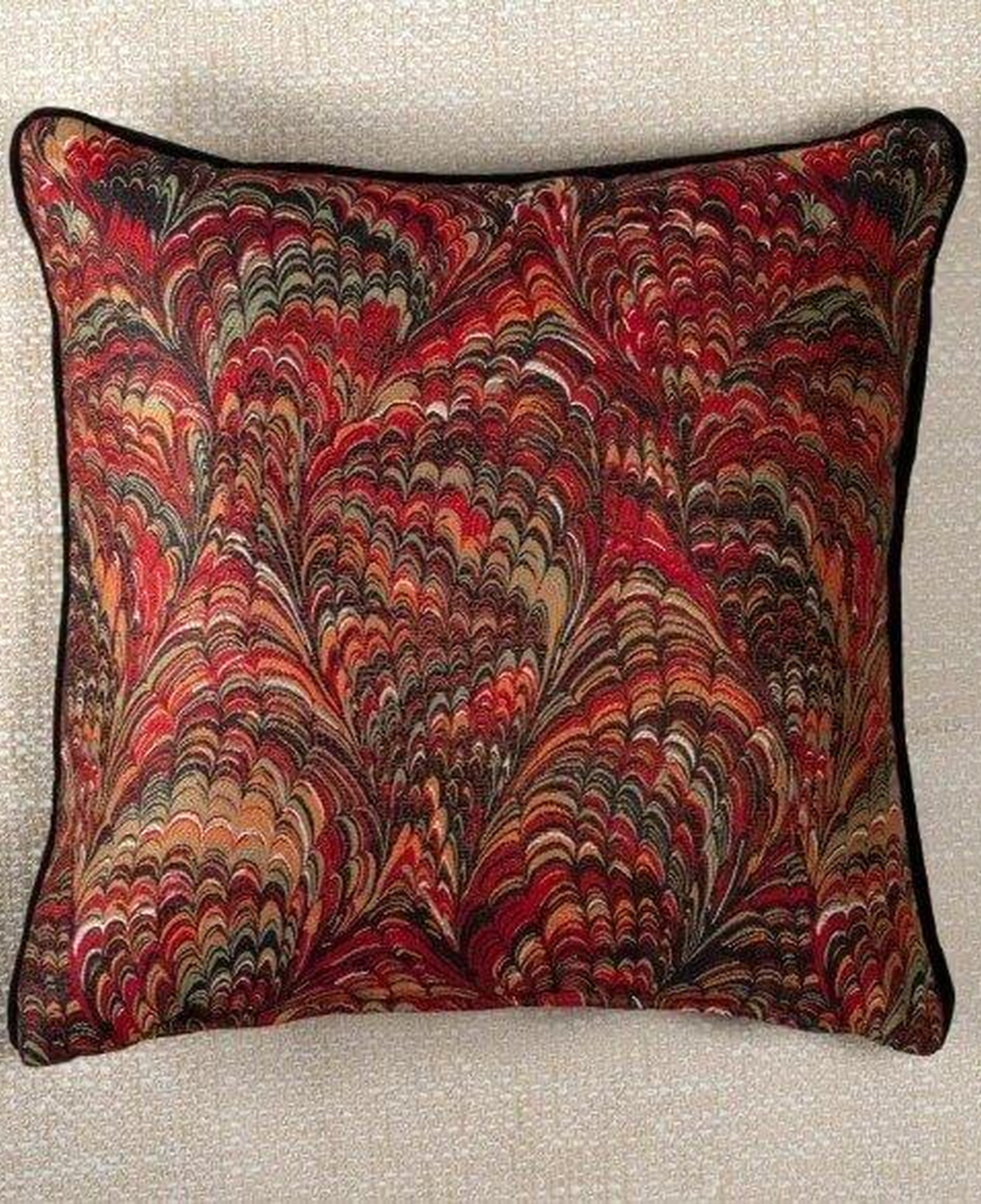 Qua Home Caido Biyeli Dekoratif Kırlent Renkli 45x45