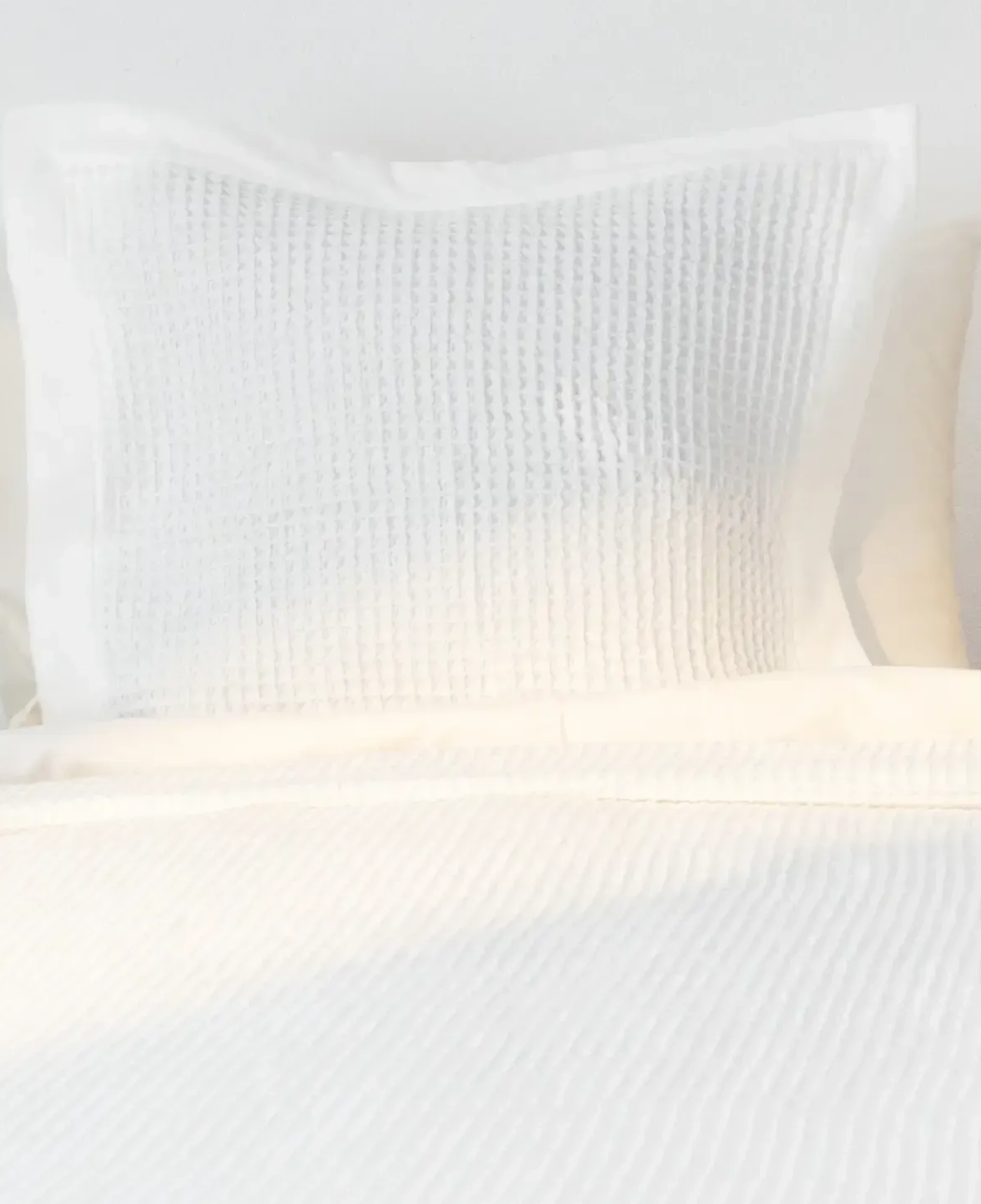 Qua Home Terra Petek Dokulu Dekoratif Kırlent Beyaz 50x50 cm