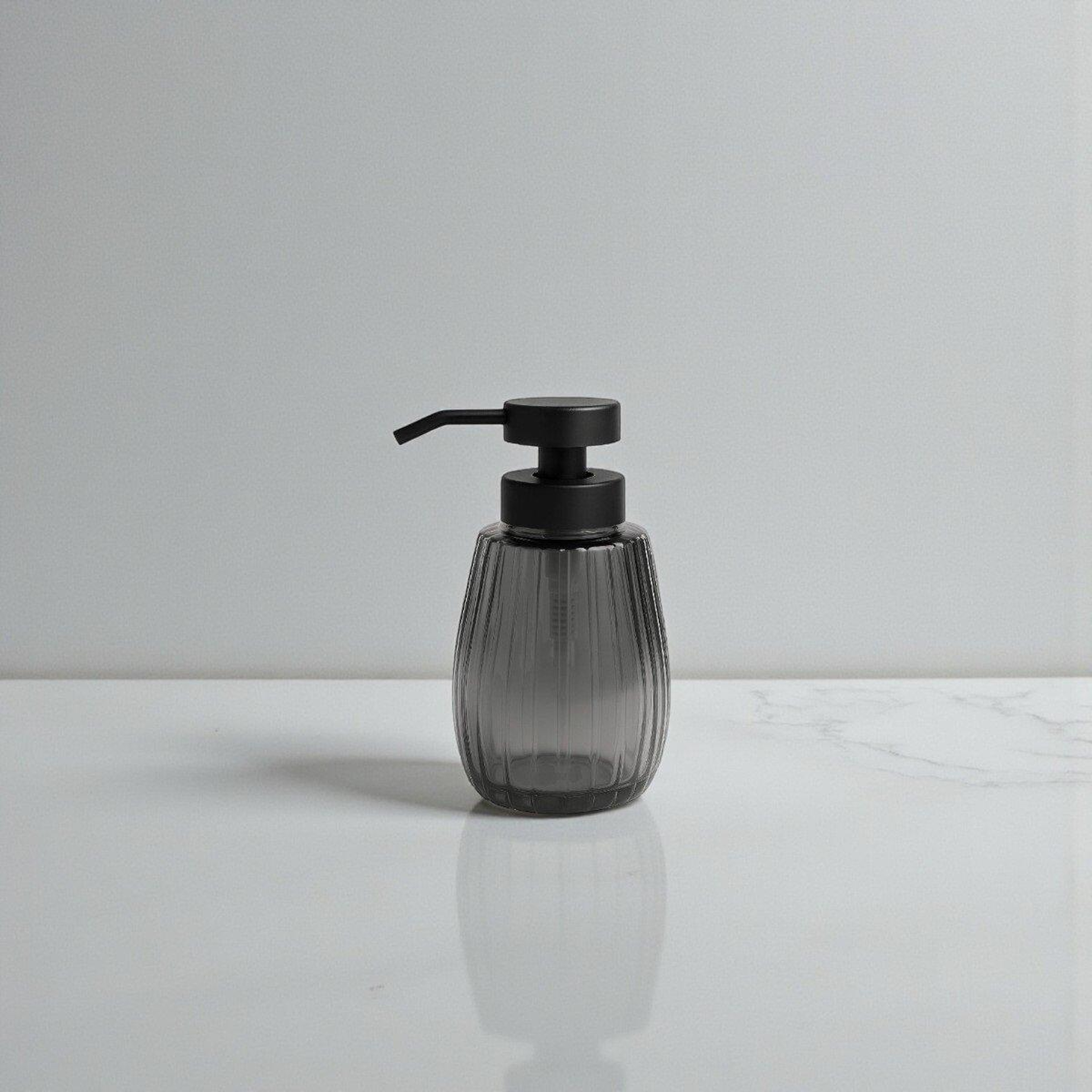 Qua Home Marisel Cam Sıvı Sabunluk Antrasit