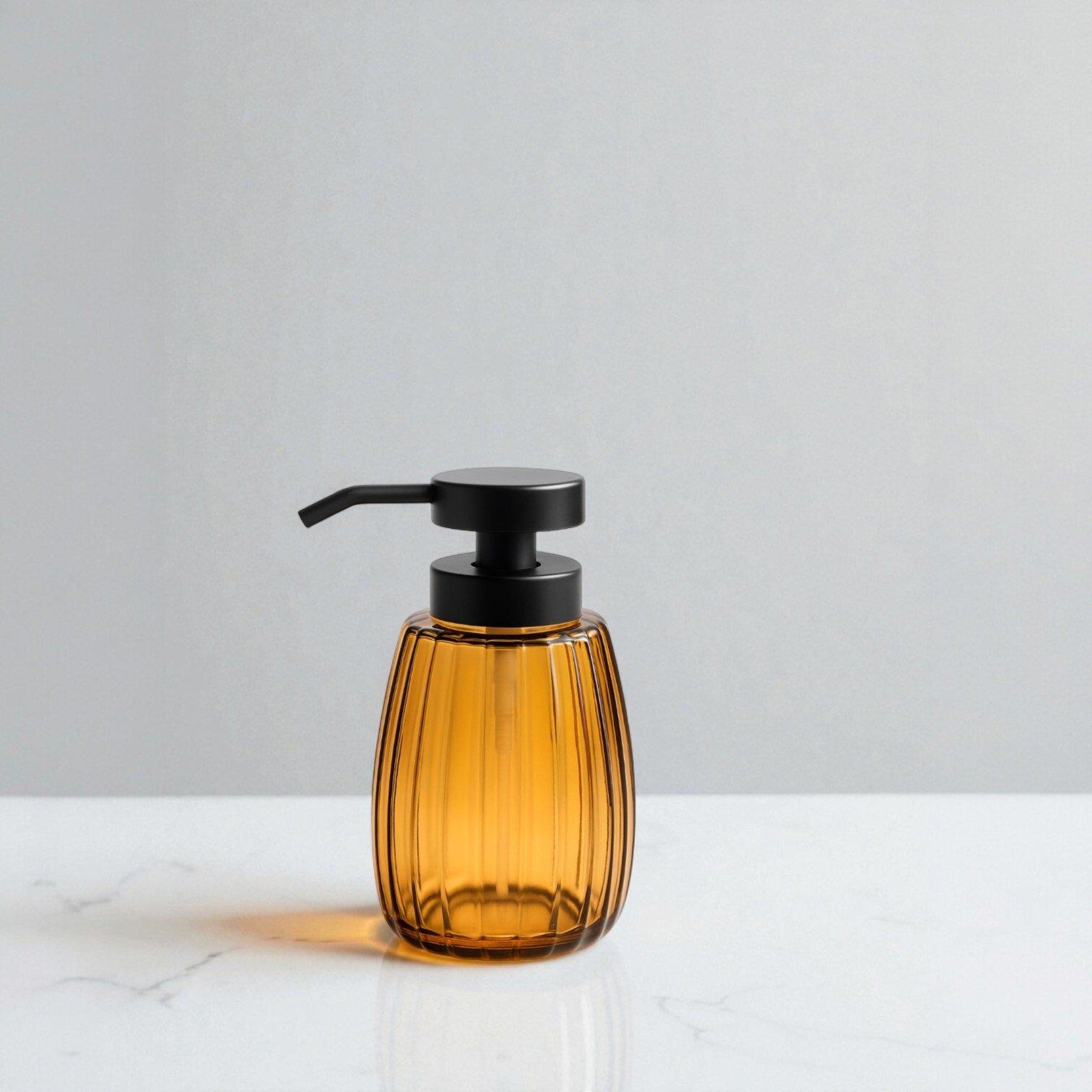 Qua Home Marisel Cam Sıvı Sabunluk Amber