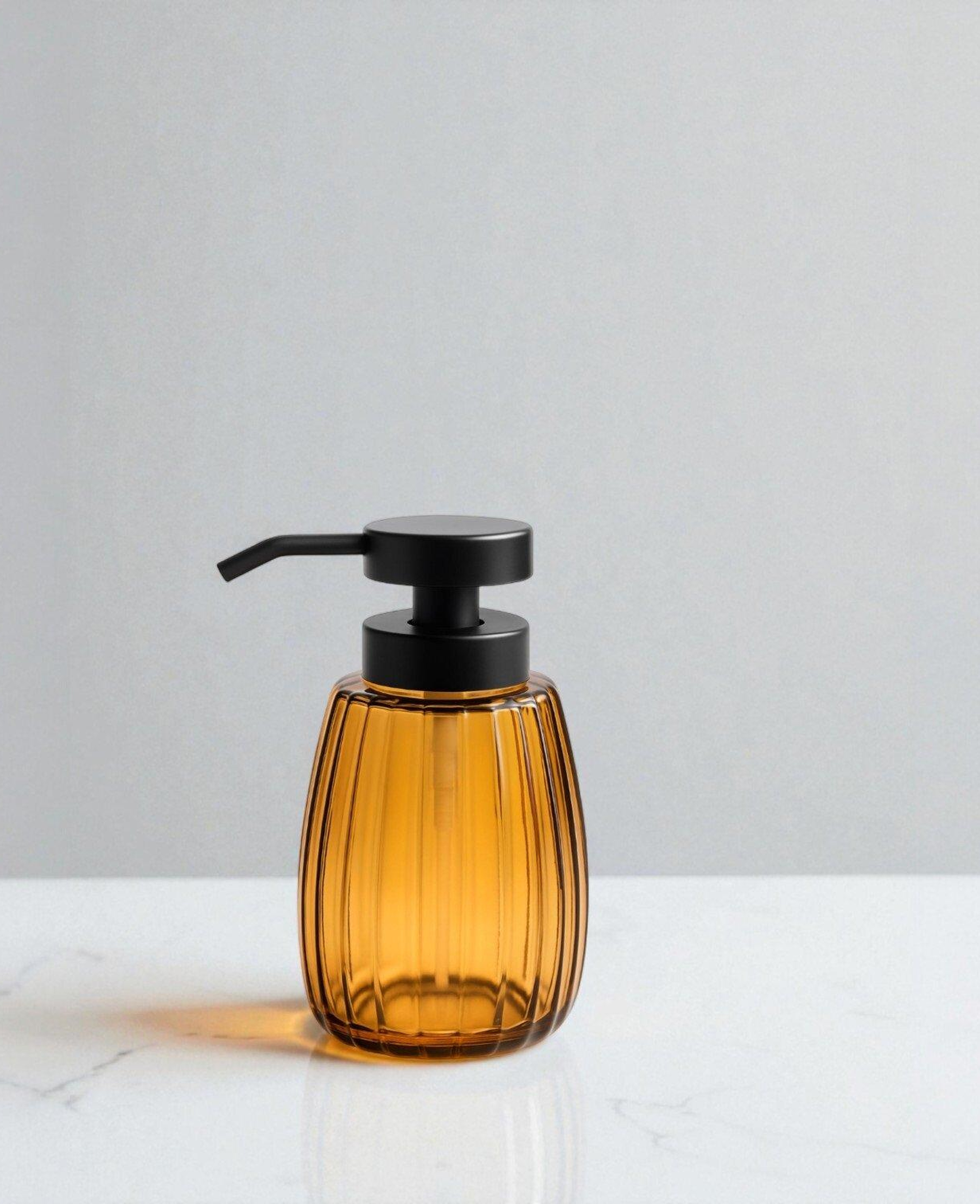 Qua Home Marisel Cam Sıvı Sabunluk Amber