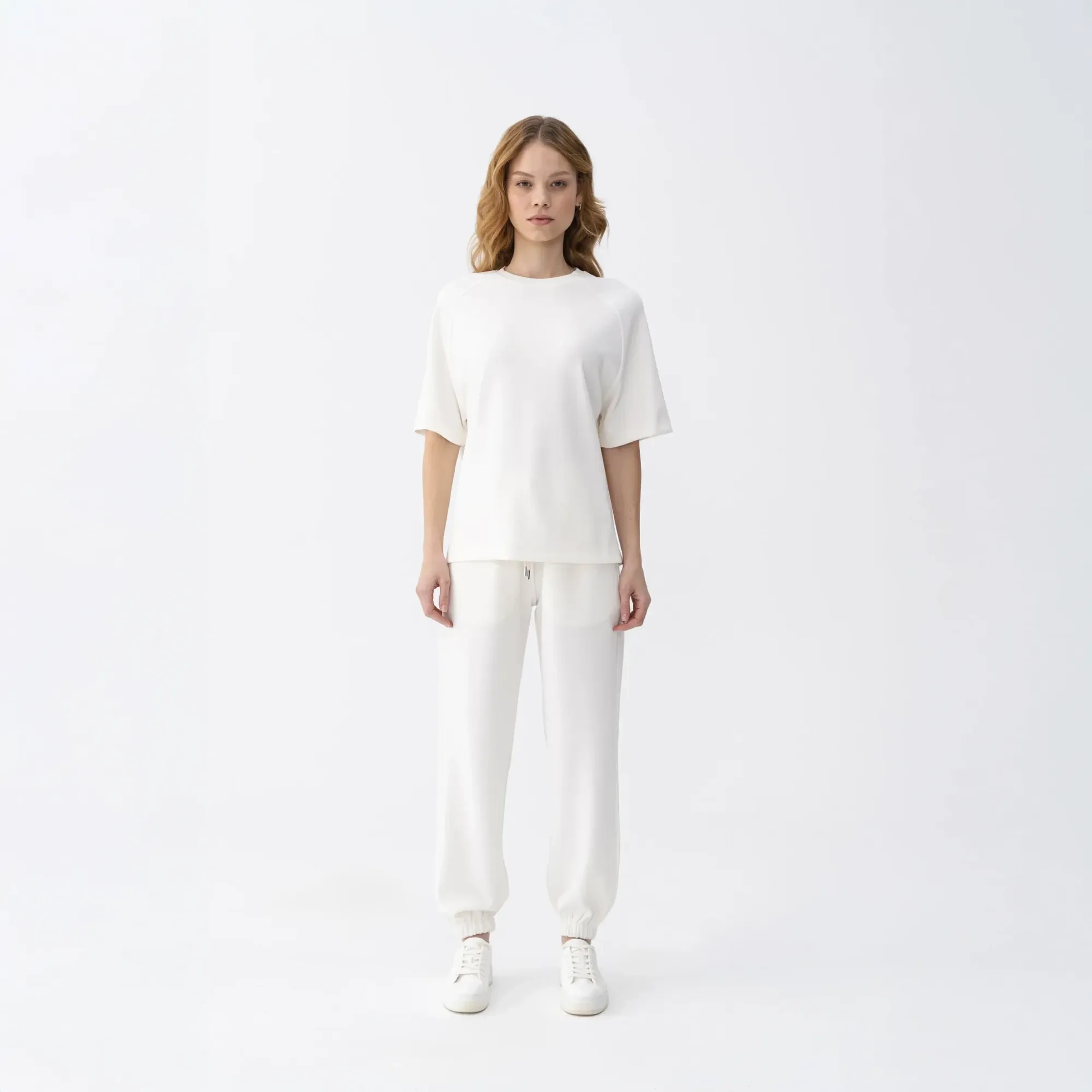 Ivy Kadın Modal Jogger Pantolon Ekru