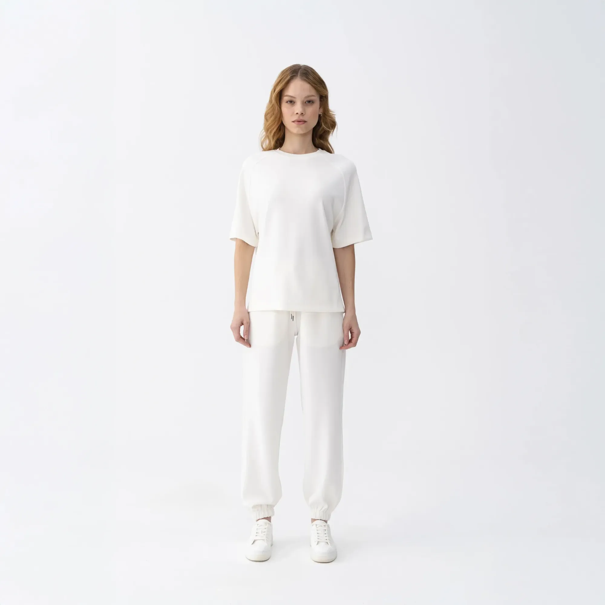 Ivy Kadın Modal Jogger Pantolon Ekru