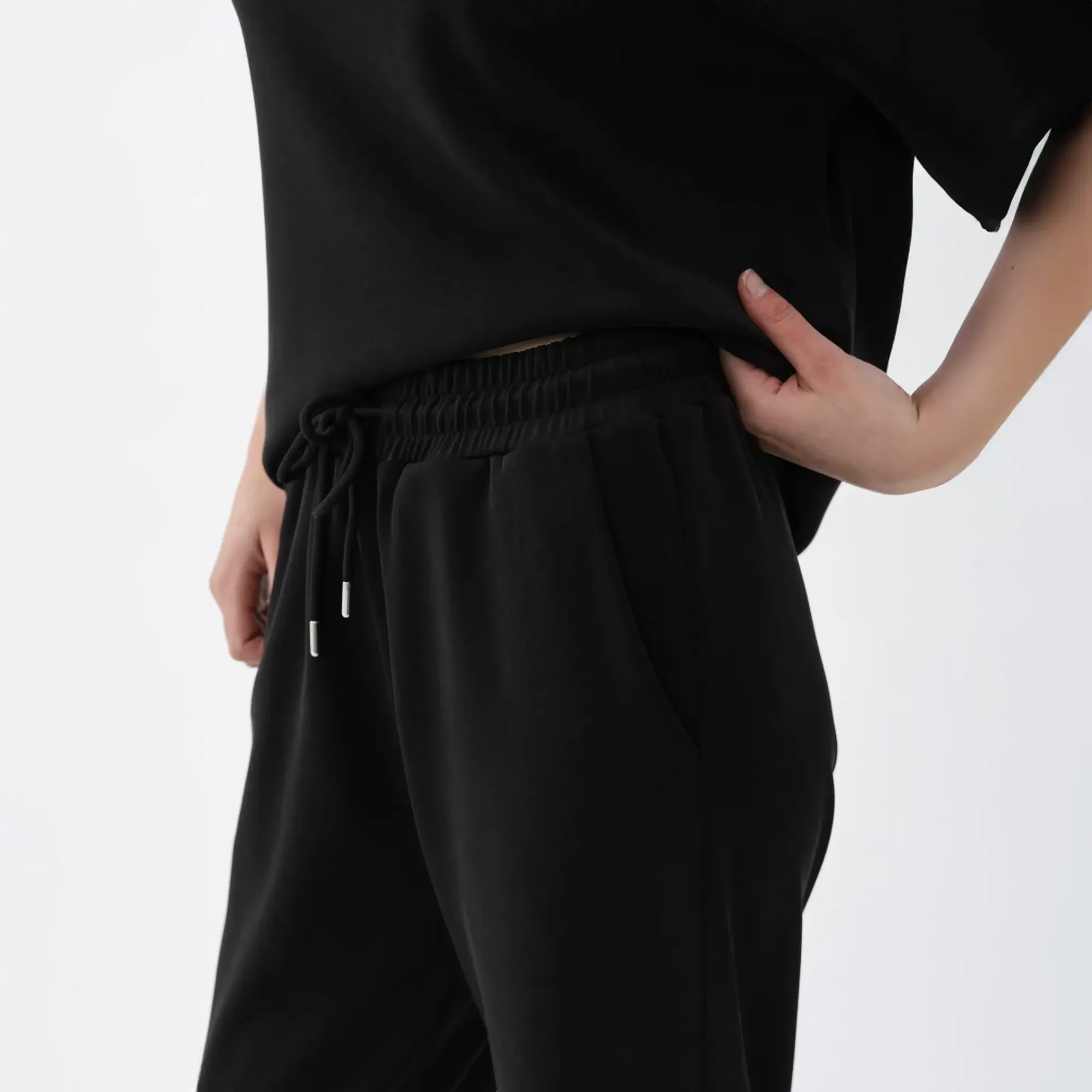 Ivy Kadın Modal Jogger Pantolon Siyah