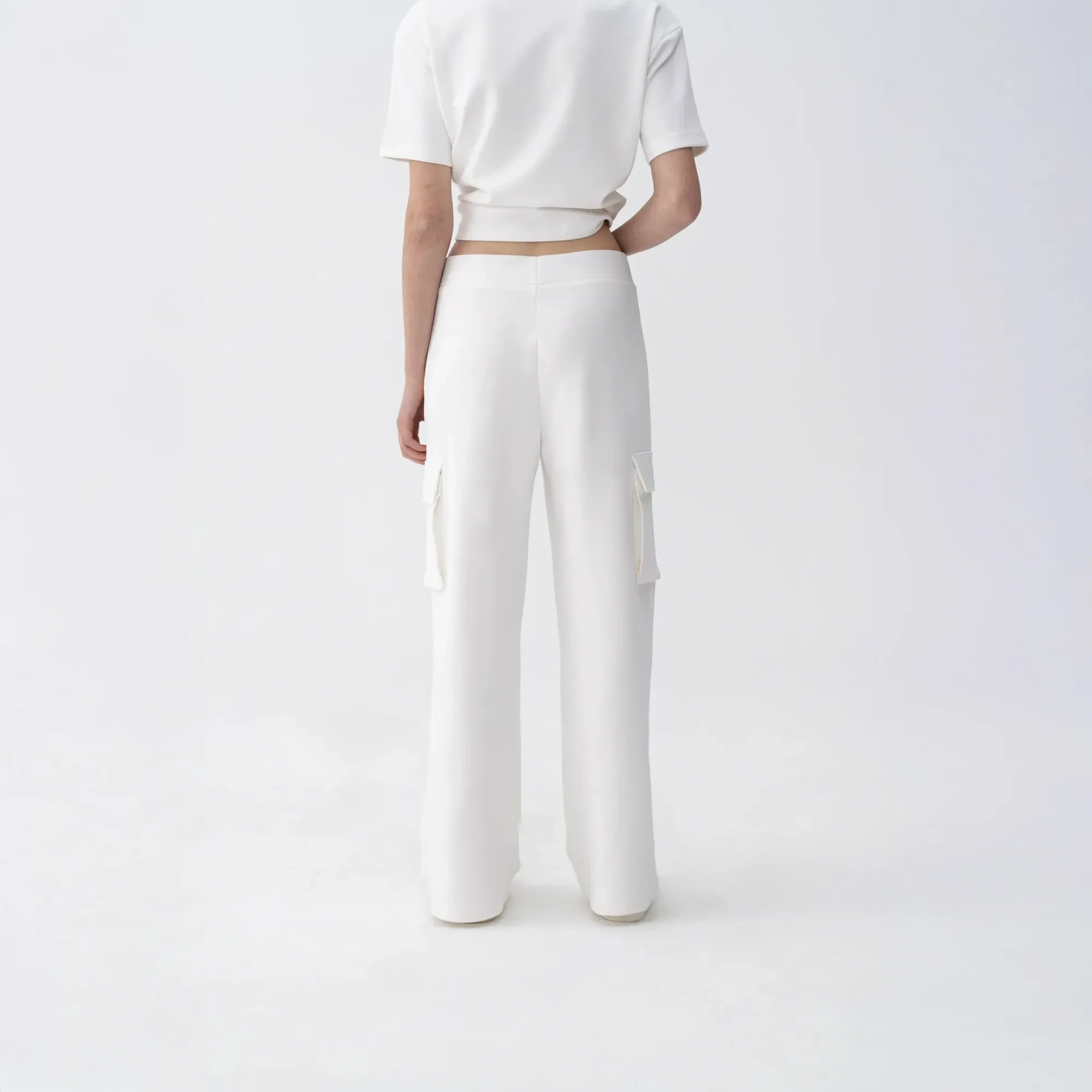 Holly Kadın % 100 Pamuk Kargo Pantolon Bej