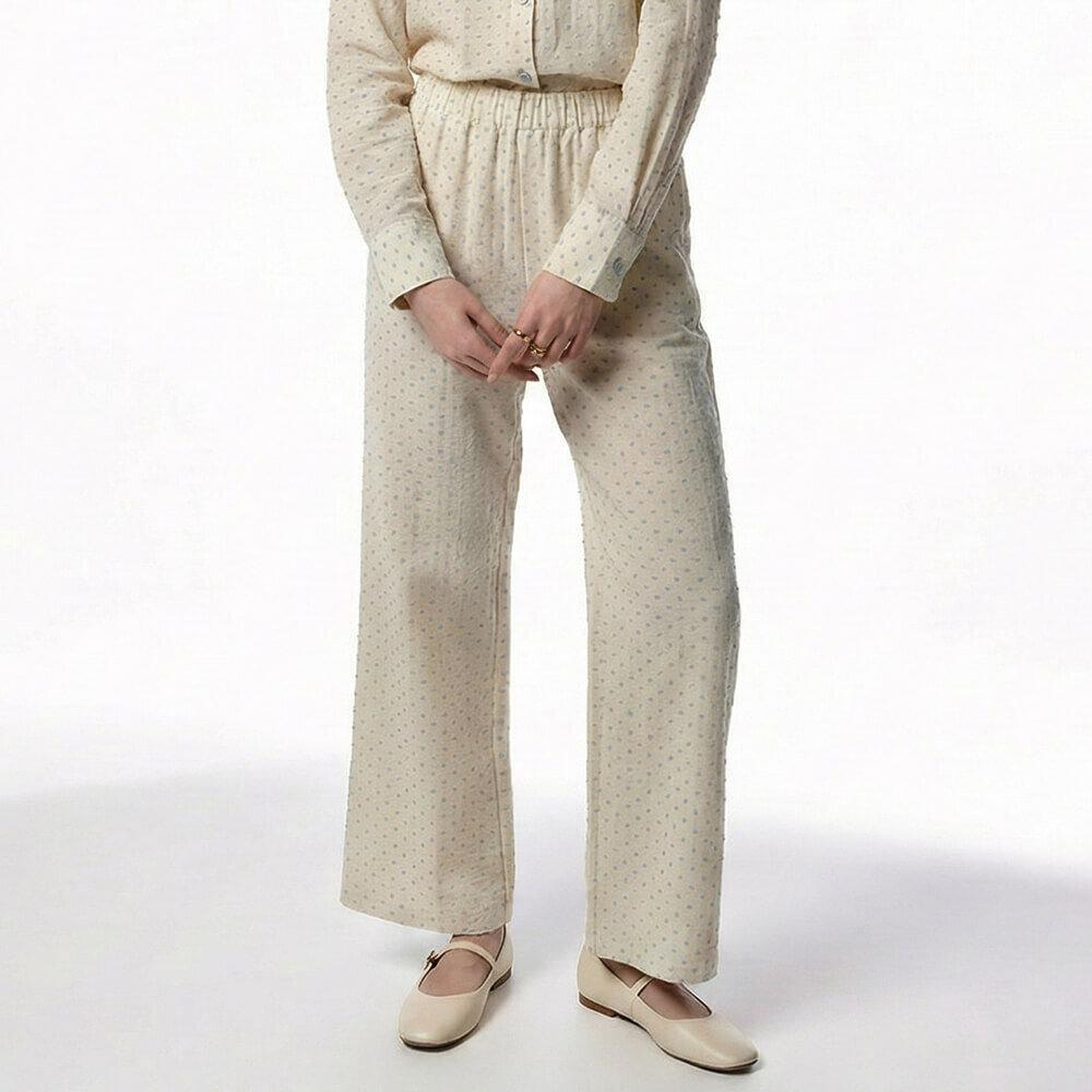 Josef Kadın Müslin Pantolon Mavi