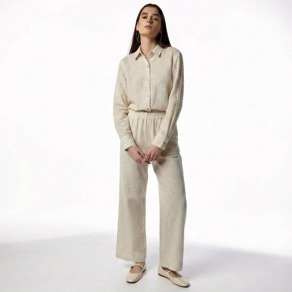 Josef Kadın Müslin Pantolon Mavi