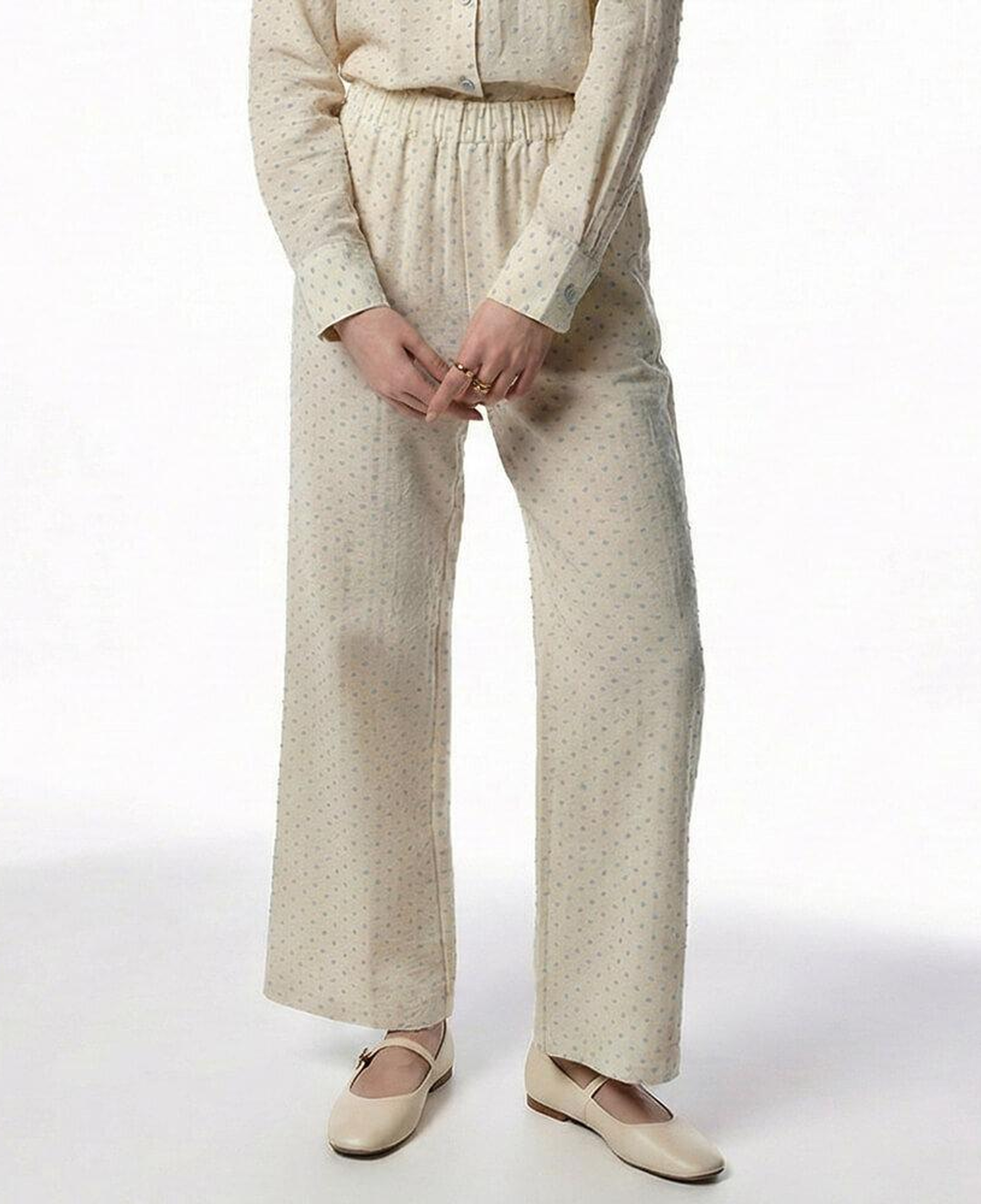 Josef Kadın Müslin Pantolon Mavi