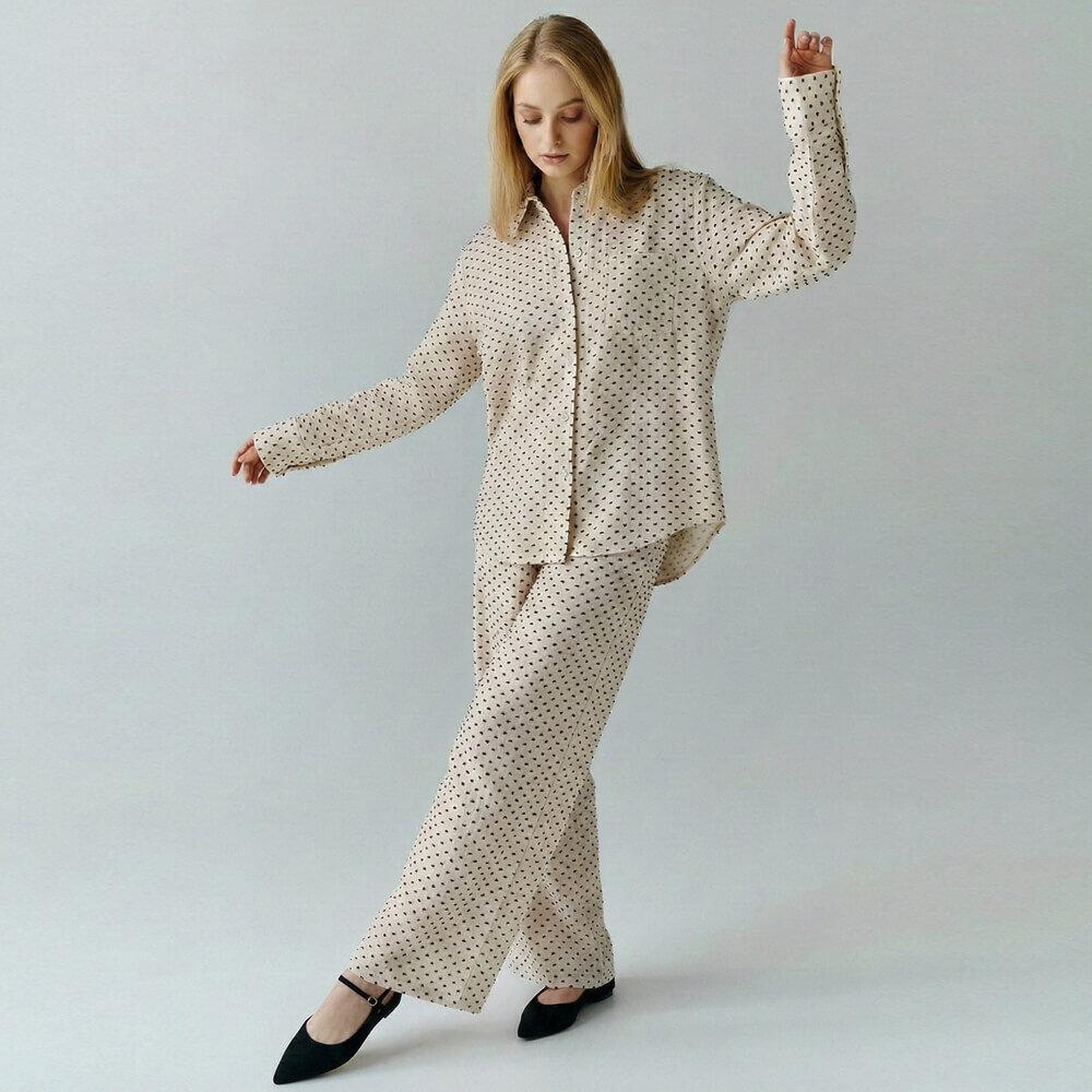 Josef Kadın Müslin Pantolon Siyah