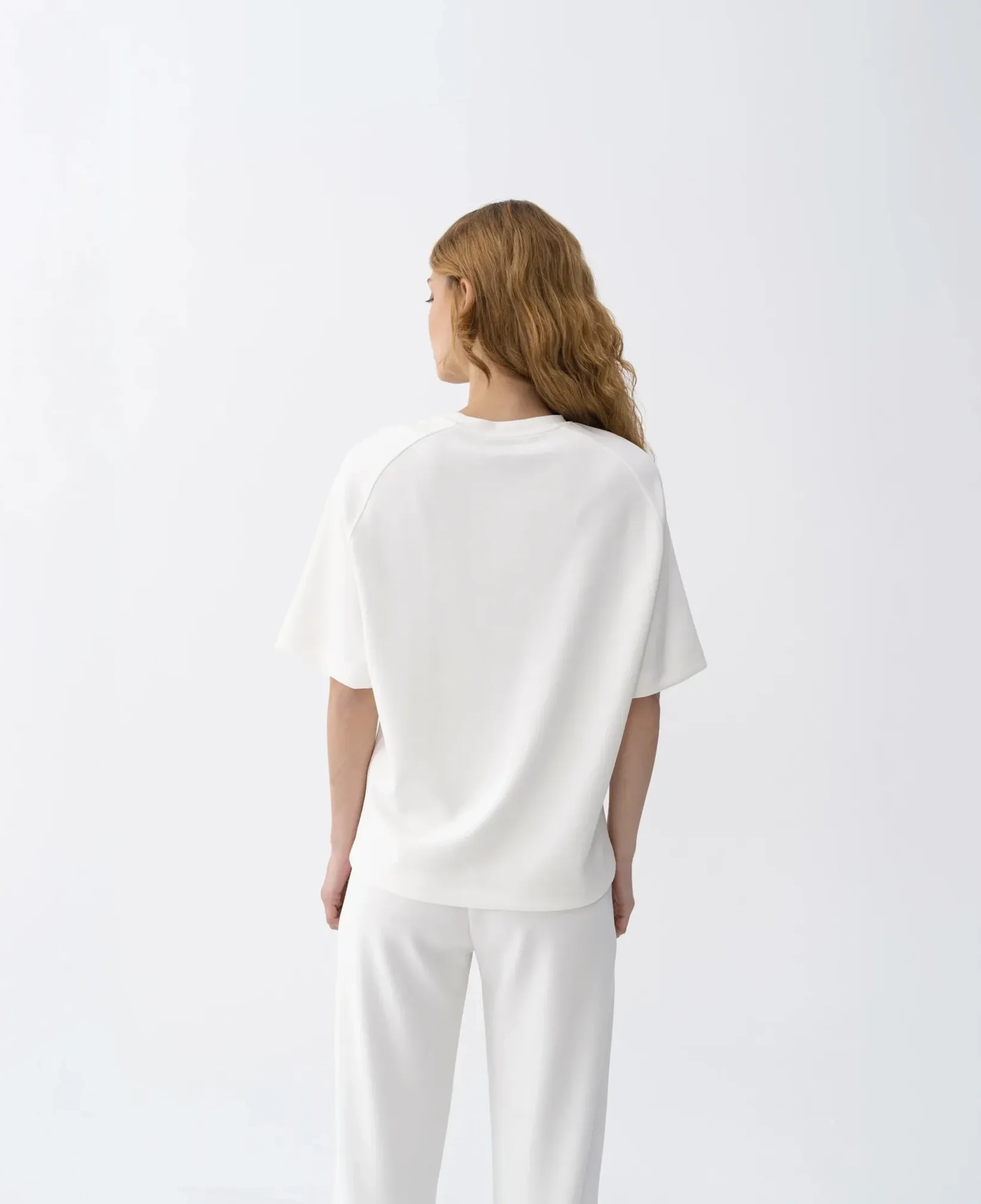 Qua Home Isla Kadın Modal T-shirt Ekru