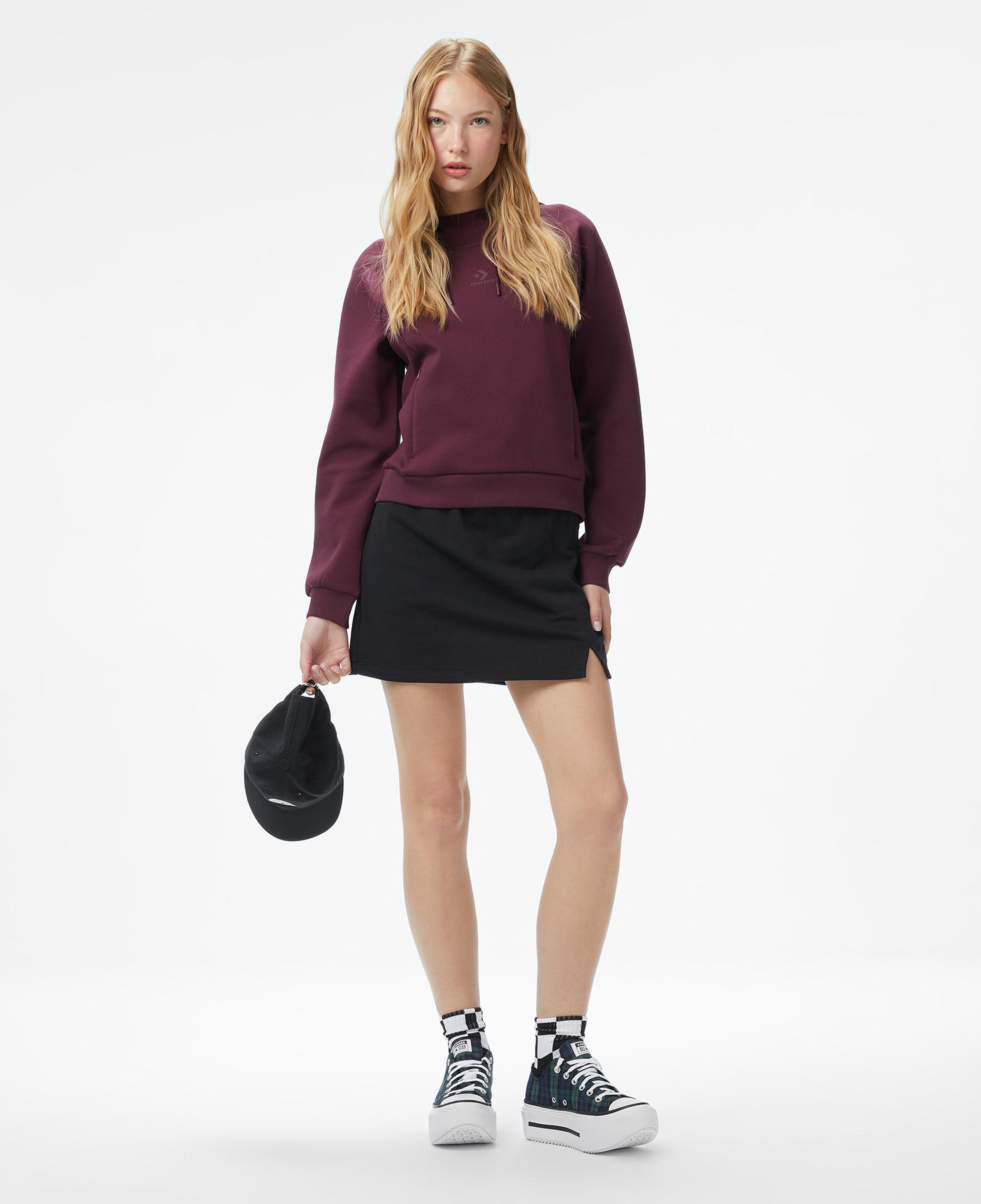 Converse Kadın Bordo Sweatshirt