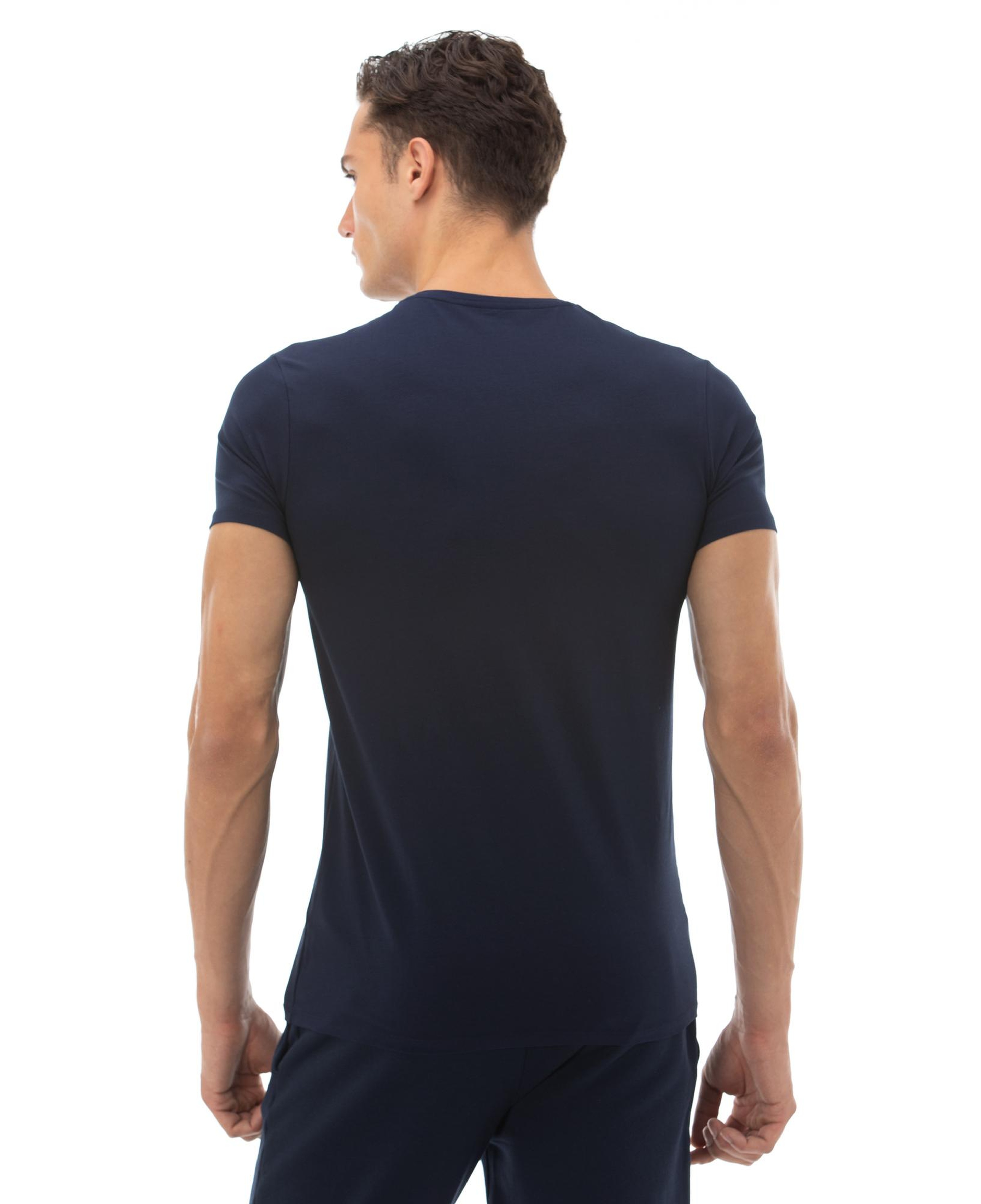 Lacoste Erkek Slim Fit V Yaka Lacivert T-Shirt