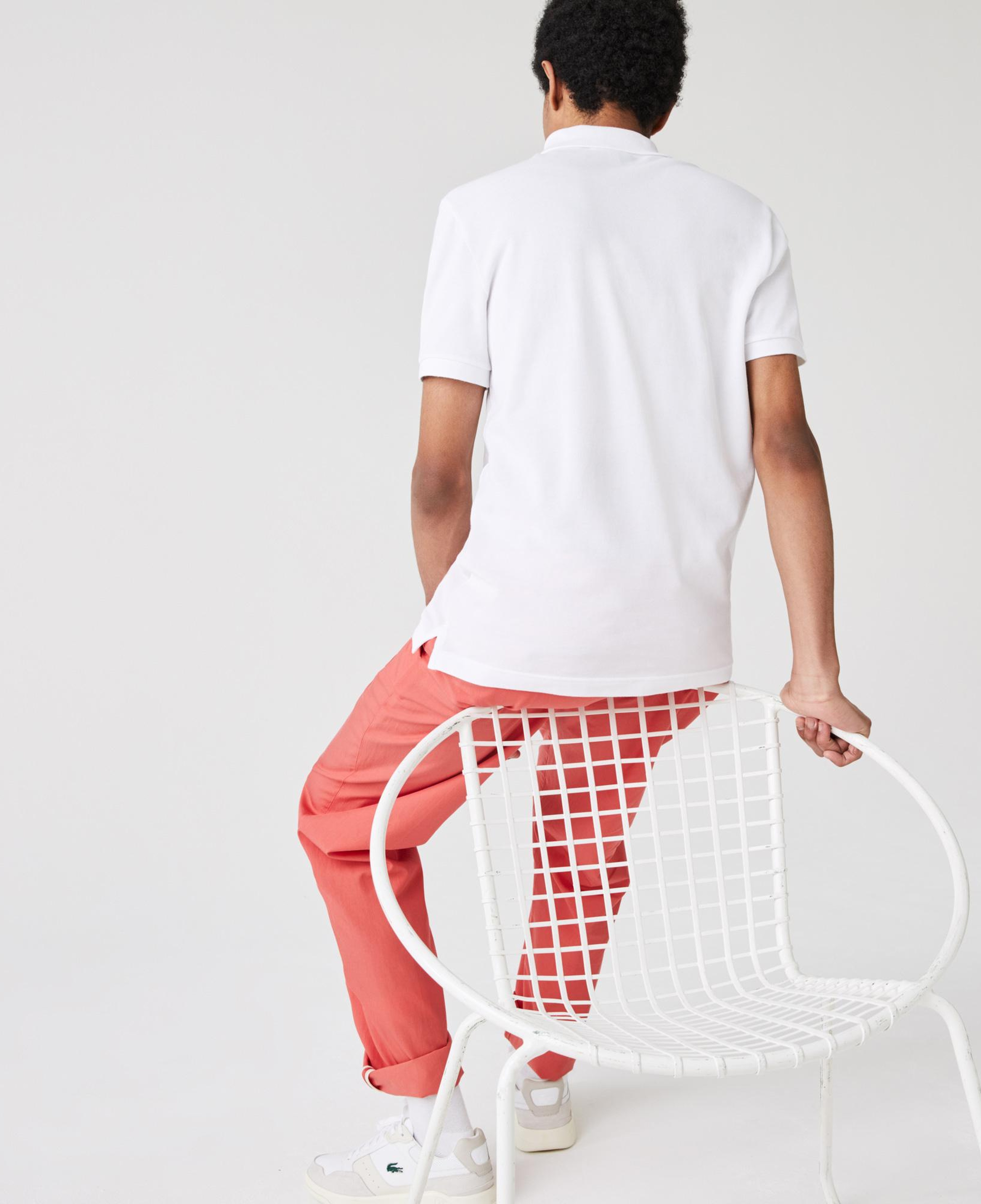 L.12.12 Erkek Slim Fit Polo Yaka Beyaz Polo