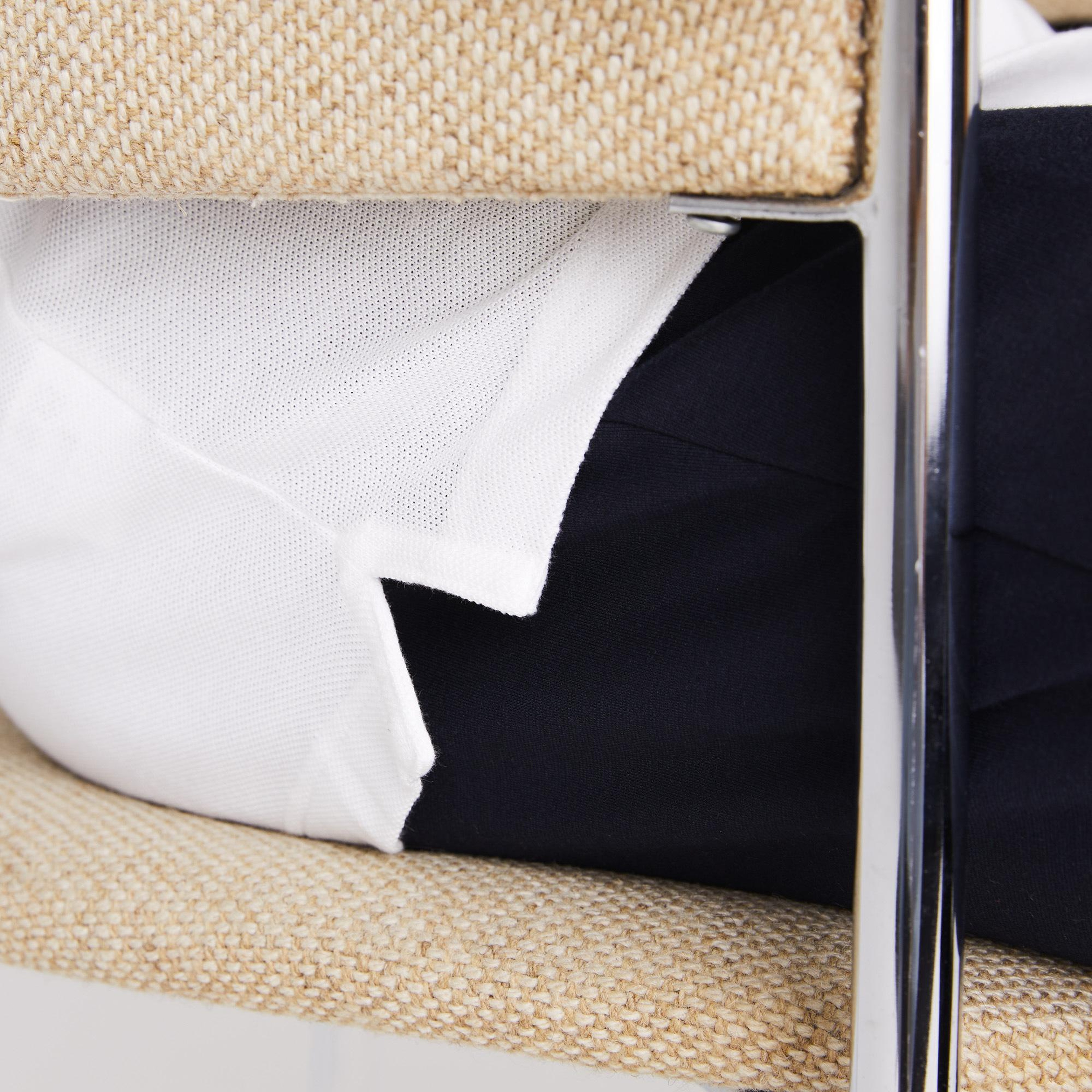 L.12.12 Erkek Slim Fit Polo Yaka Beyaz Polo