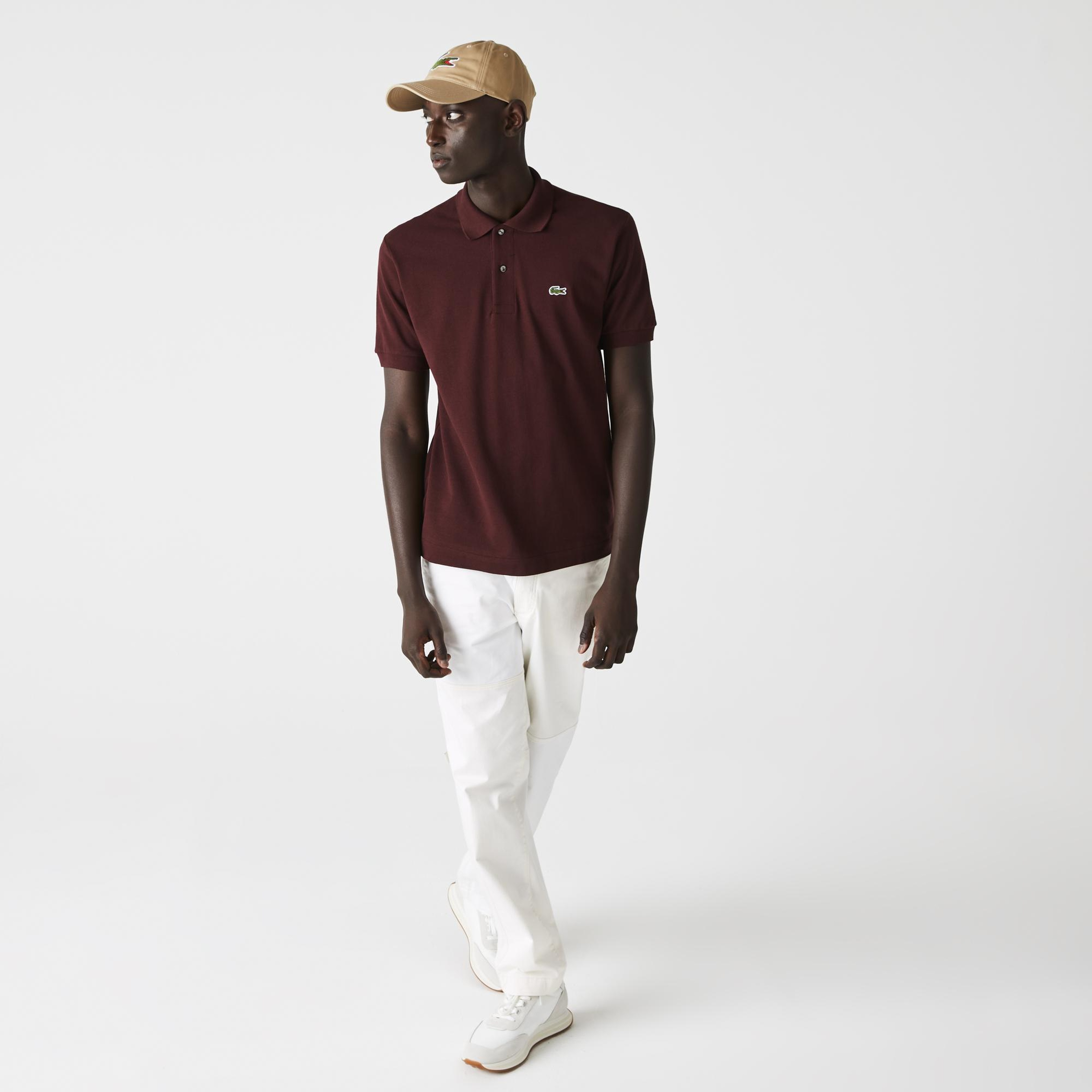 Lacoste L.12.12 Erkek Classic Fit Bordo Polo