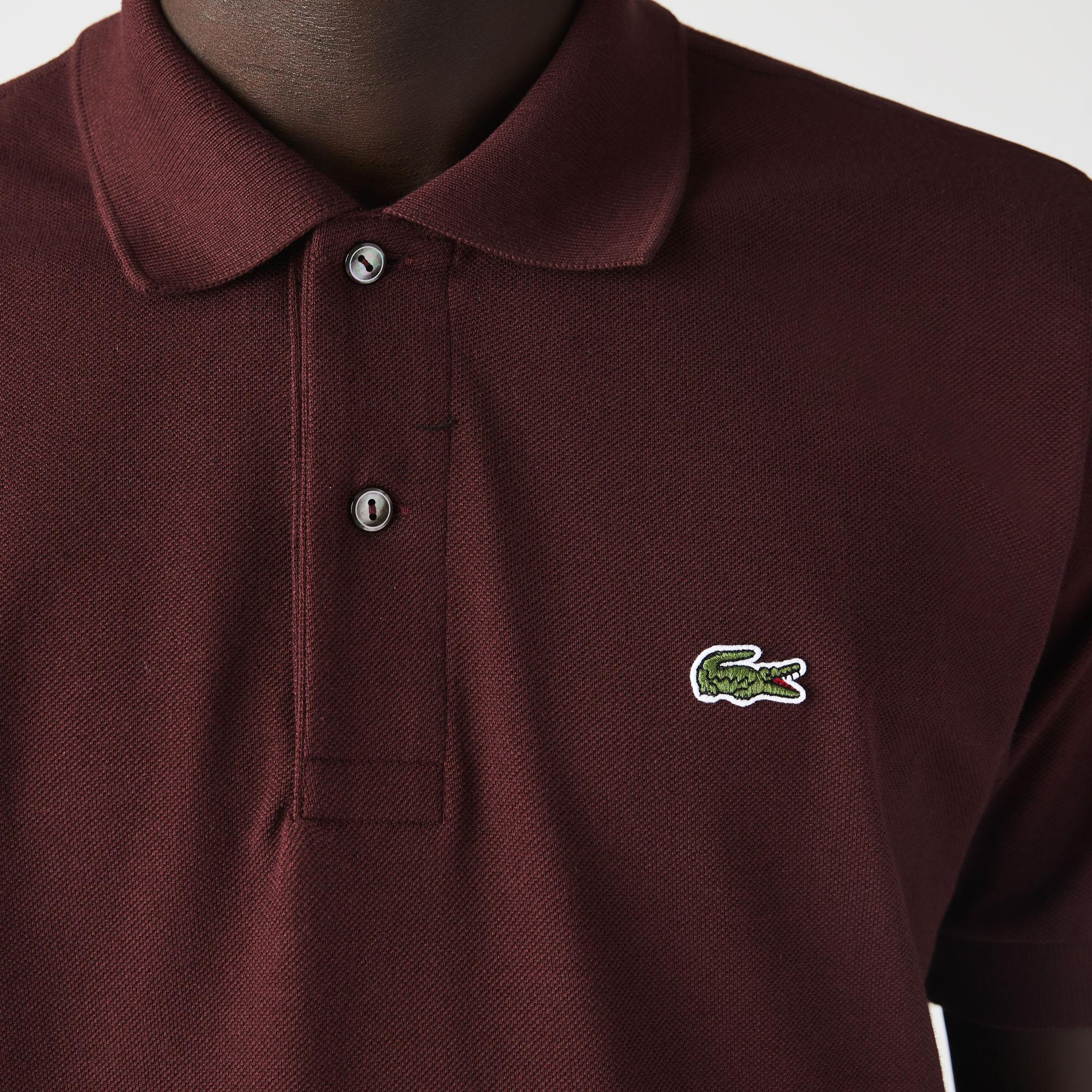 Lacoste L.12.12 Erkek Classic Fit Bordo Polo