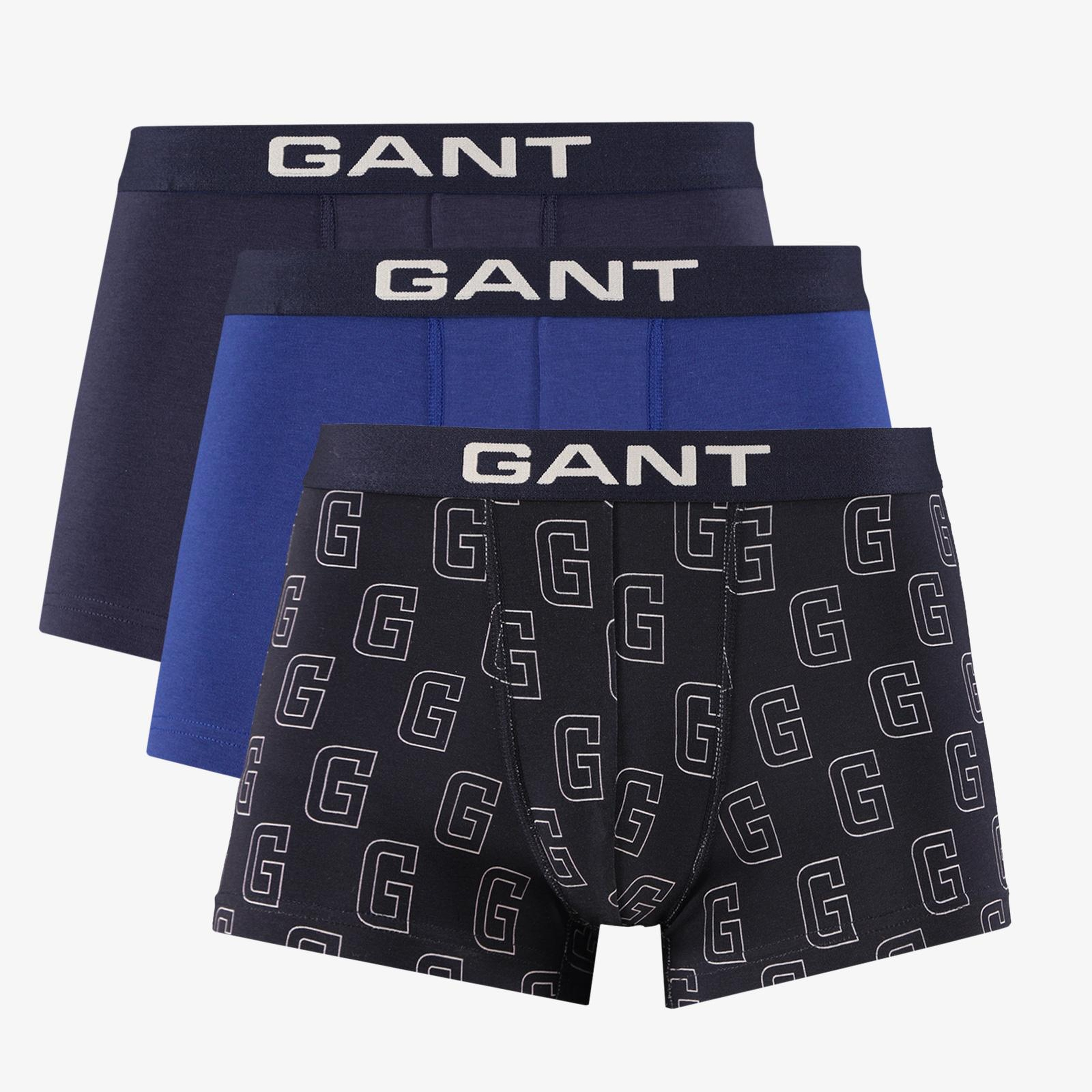 GANT Erkek Lacivert Logolu 3'lü Boxer