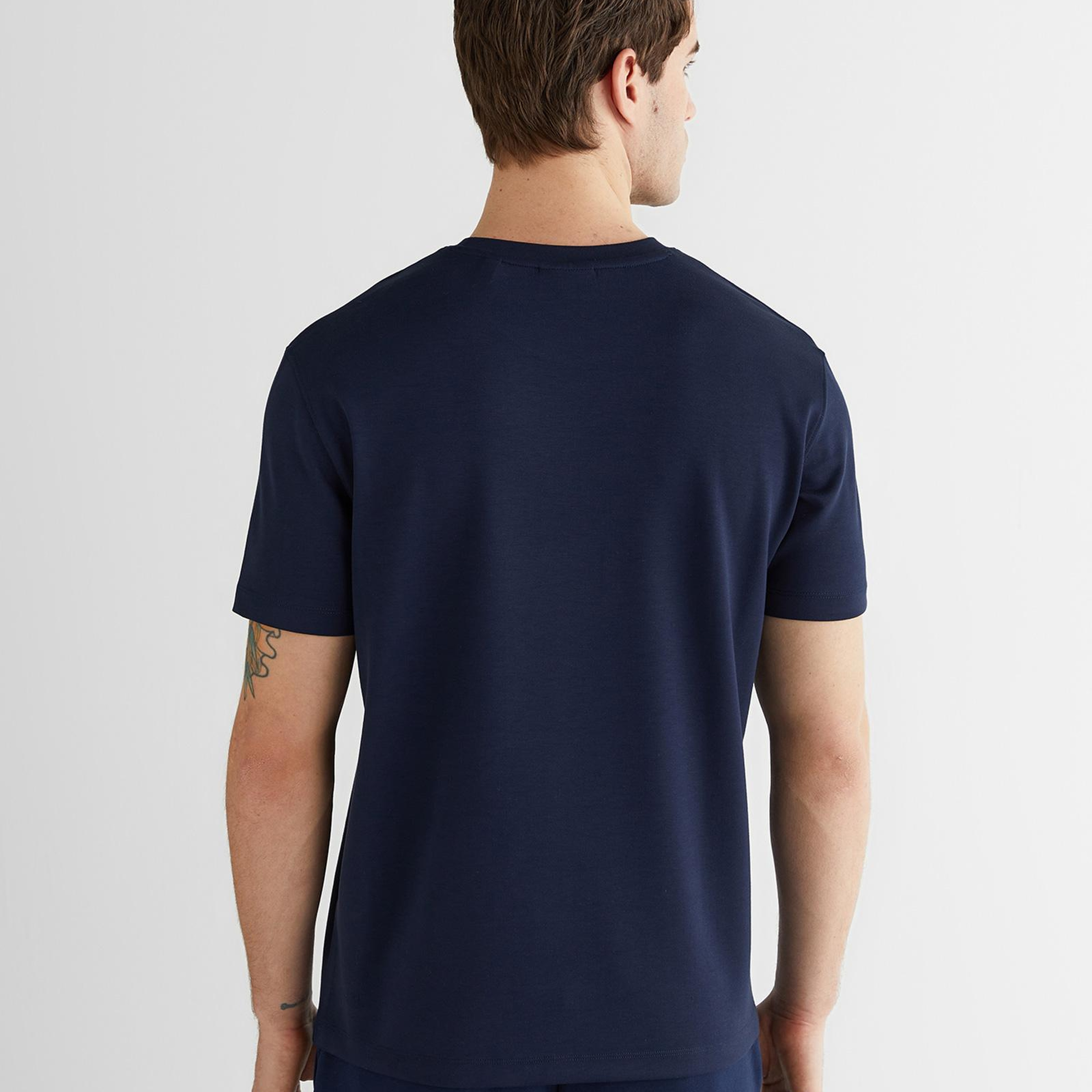 GANT Erkek Lacivert Baskılı Kısa Kollu T-Shirt