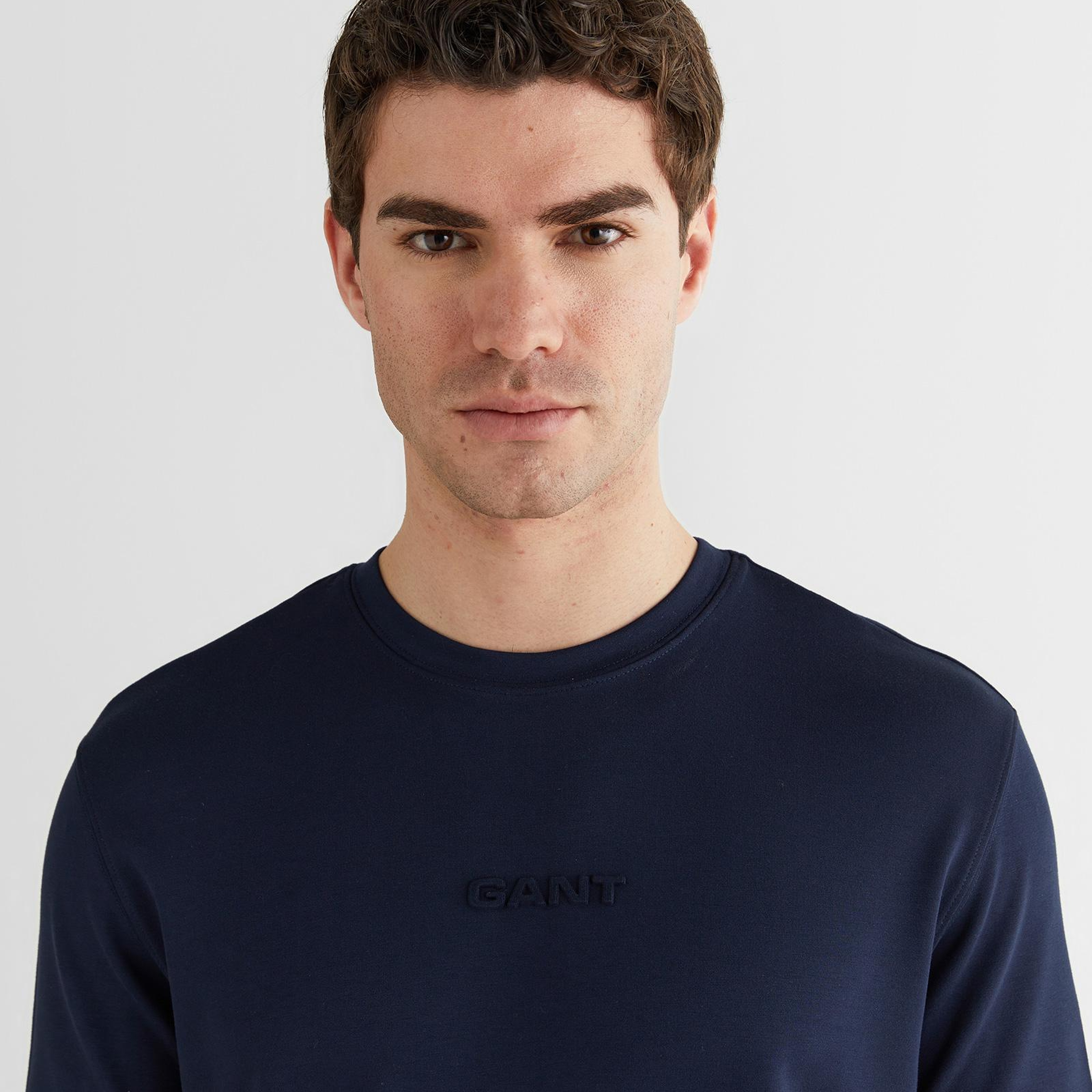 GANT Erkek Lacivert Baskılı Kısa Kollu T-Shirt