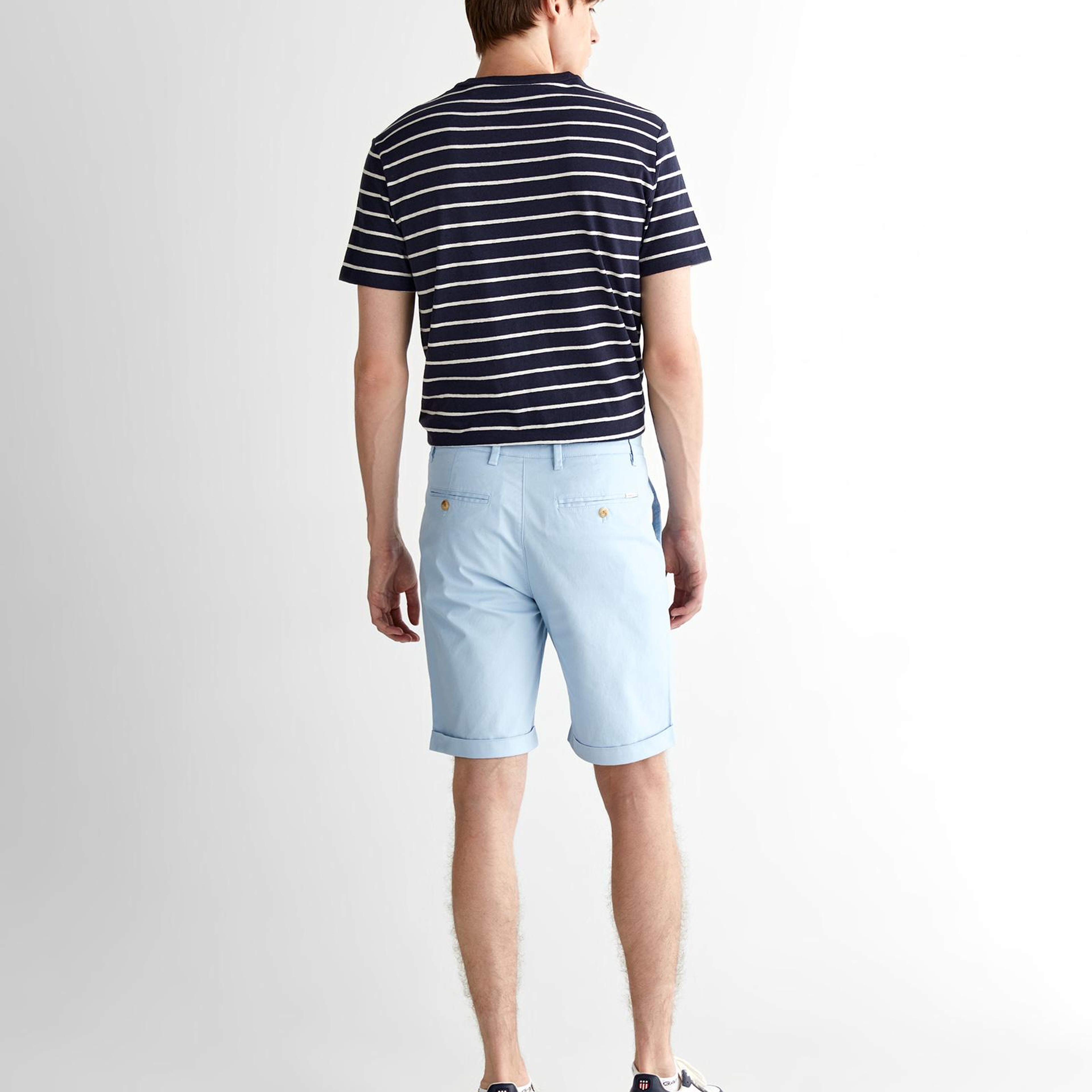 GANT Erkek Mavi Slim Fit Şort