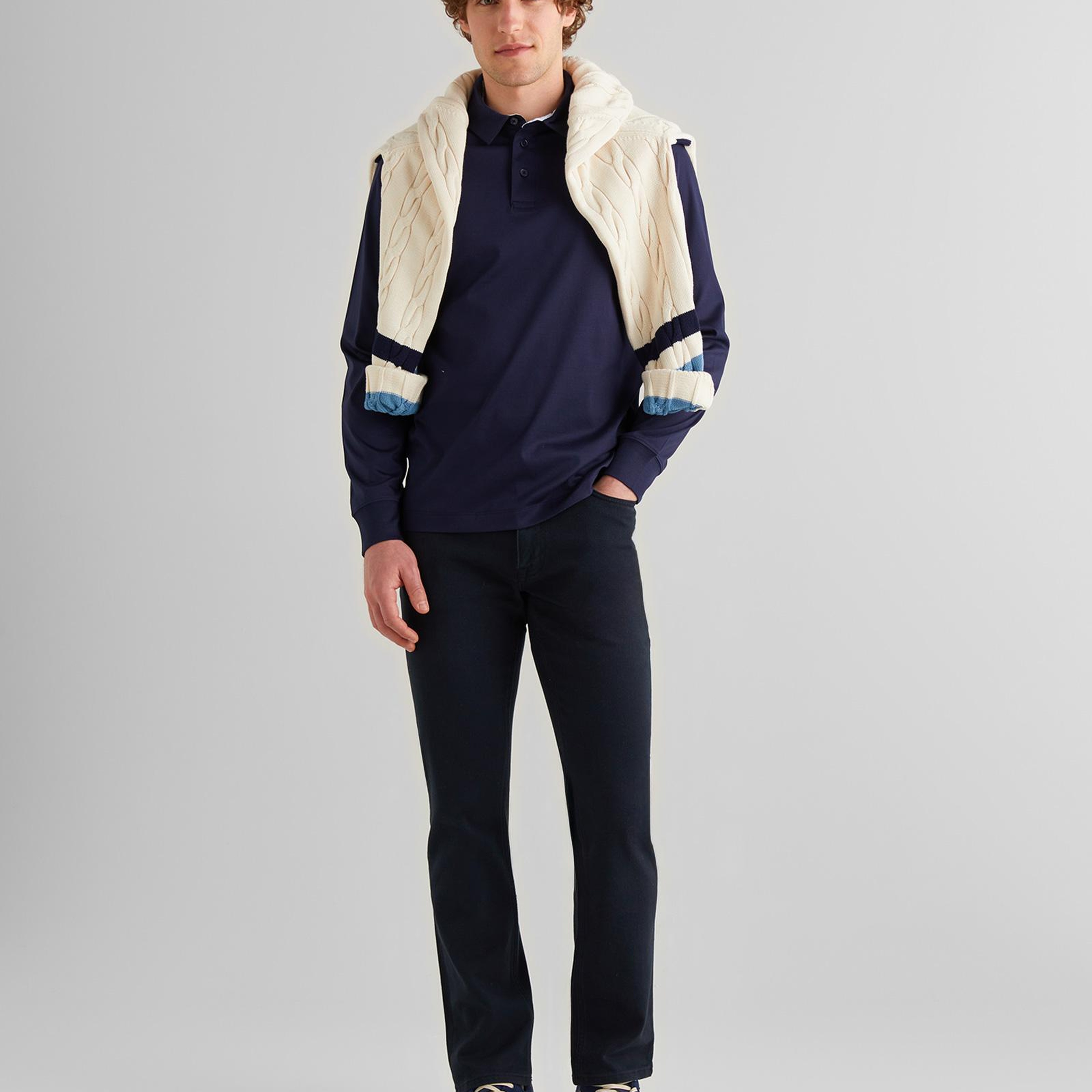 GANT Erkek Lacivert Regular Fit Polo