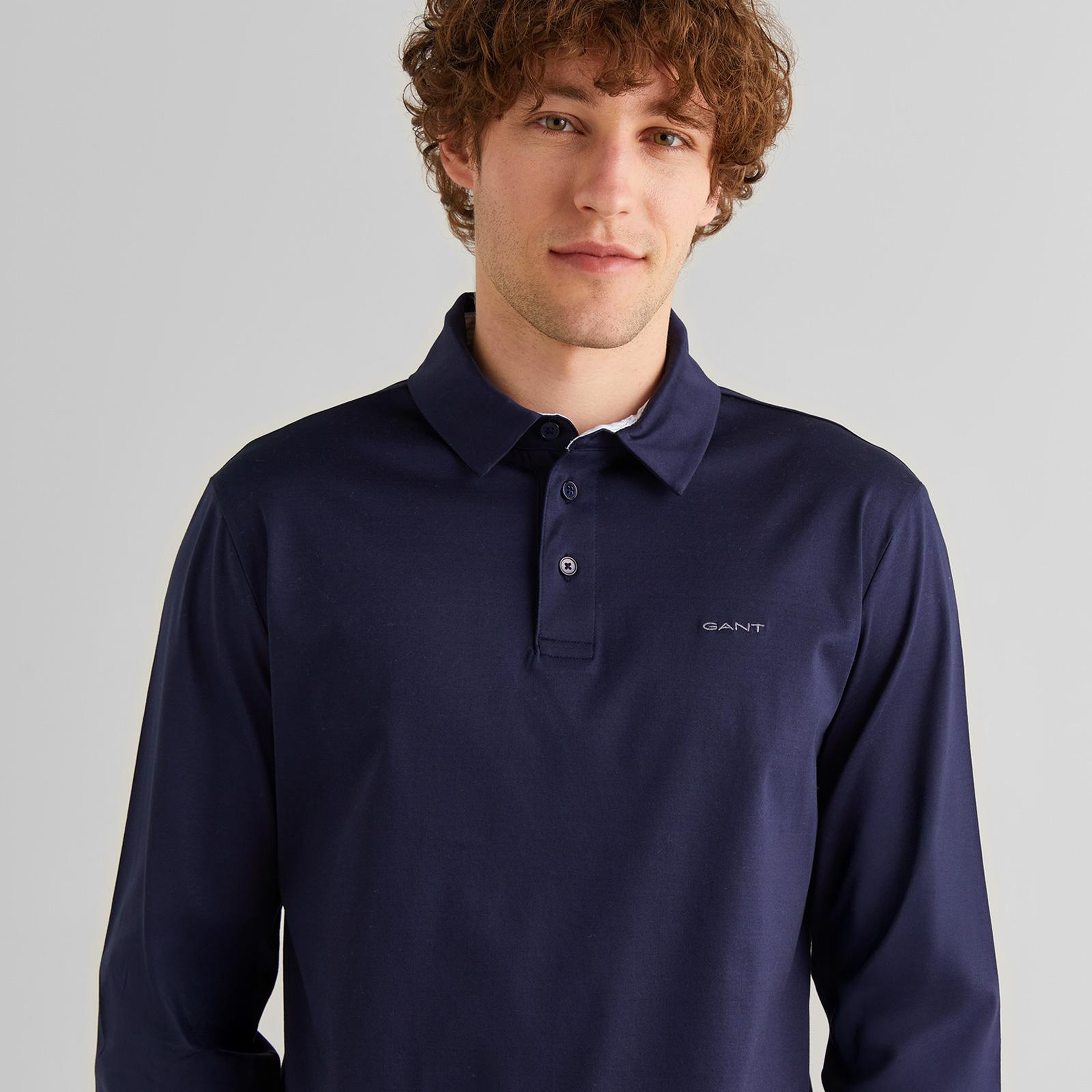GANT Erkek Lacivert Regular Fit Polo