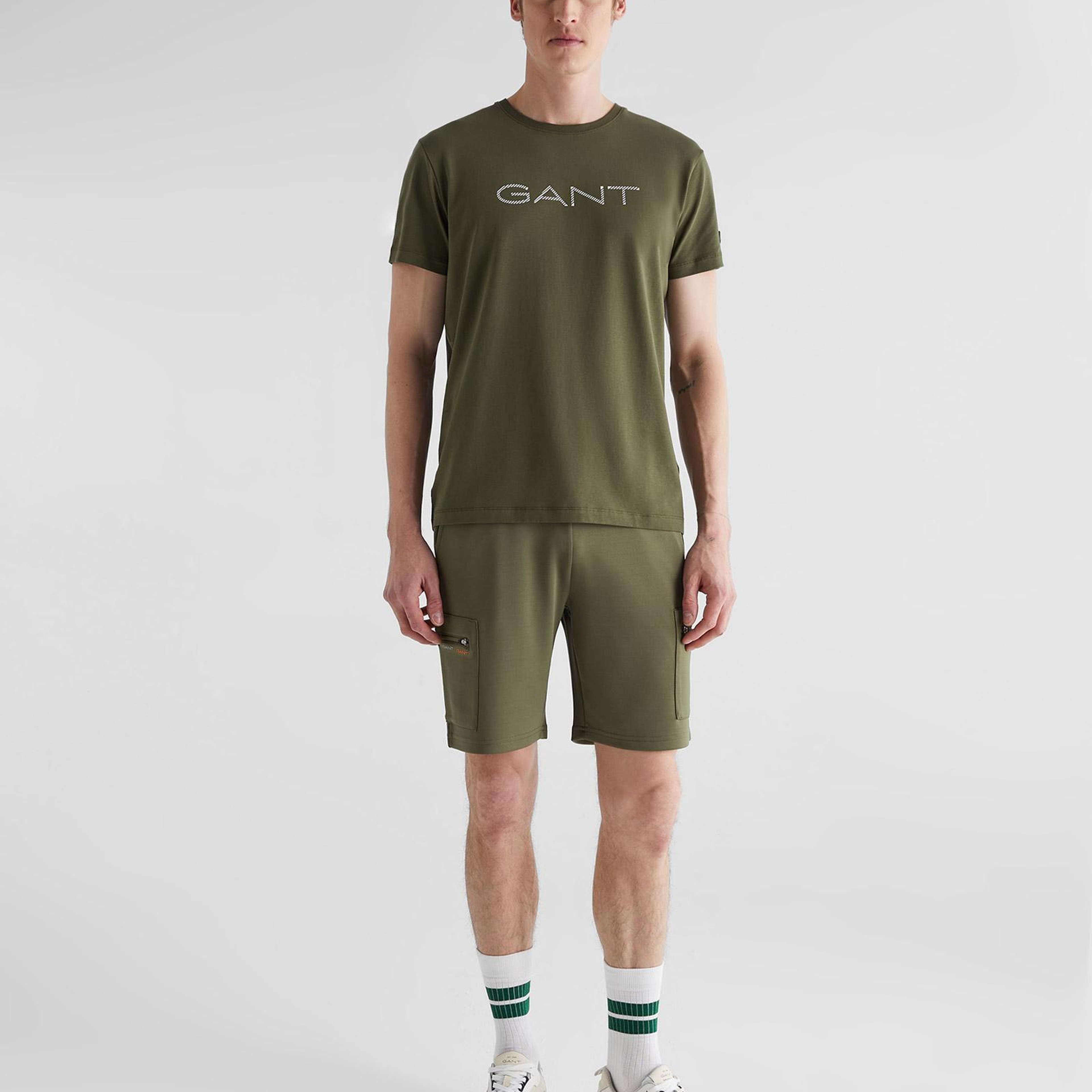 GANT Erkek Yeşil Regular Fit Şort