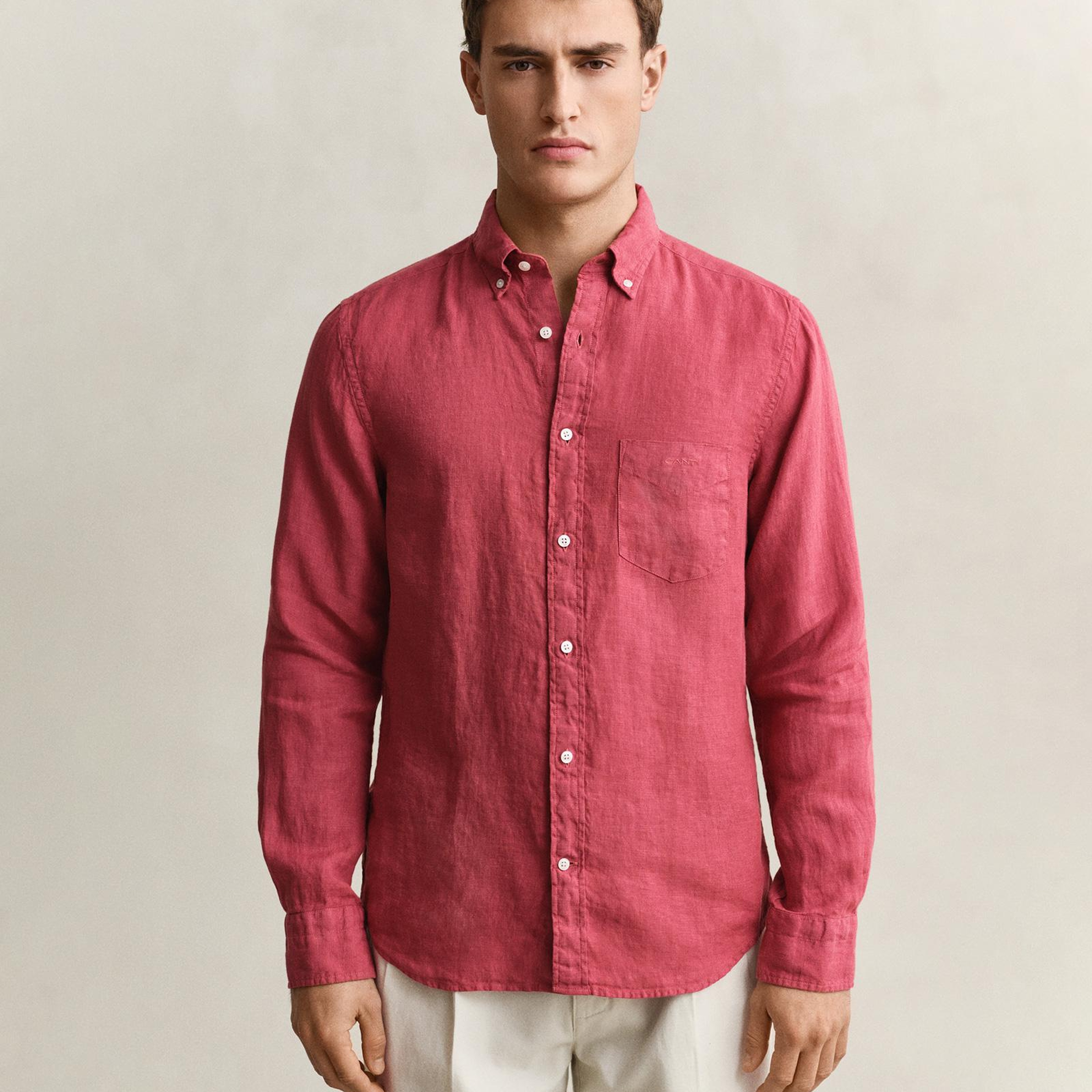 GANT Erkek Turuncu Regular Fit Gömlek