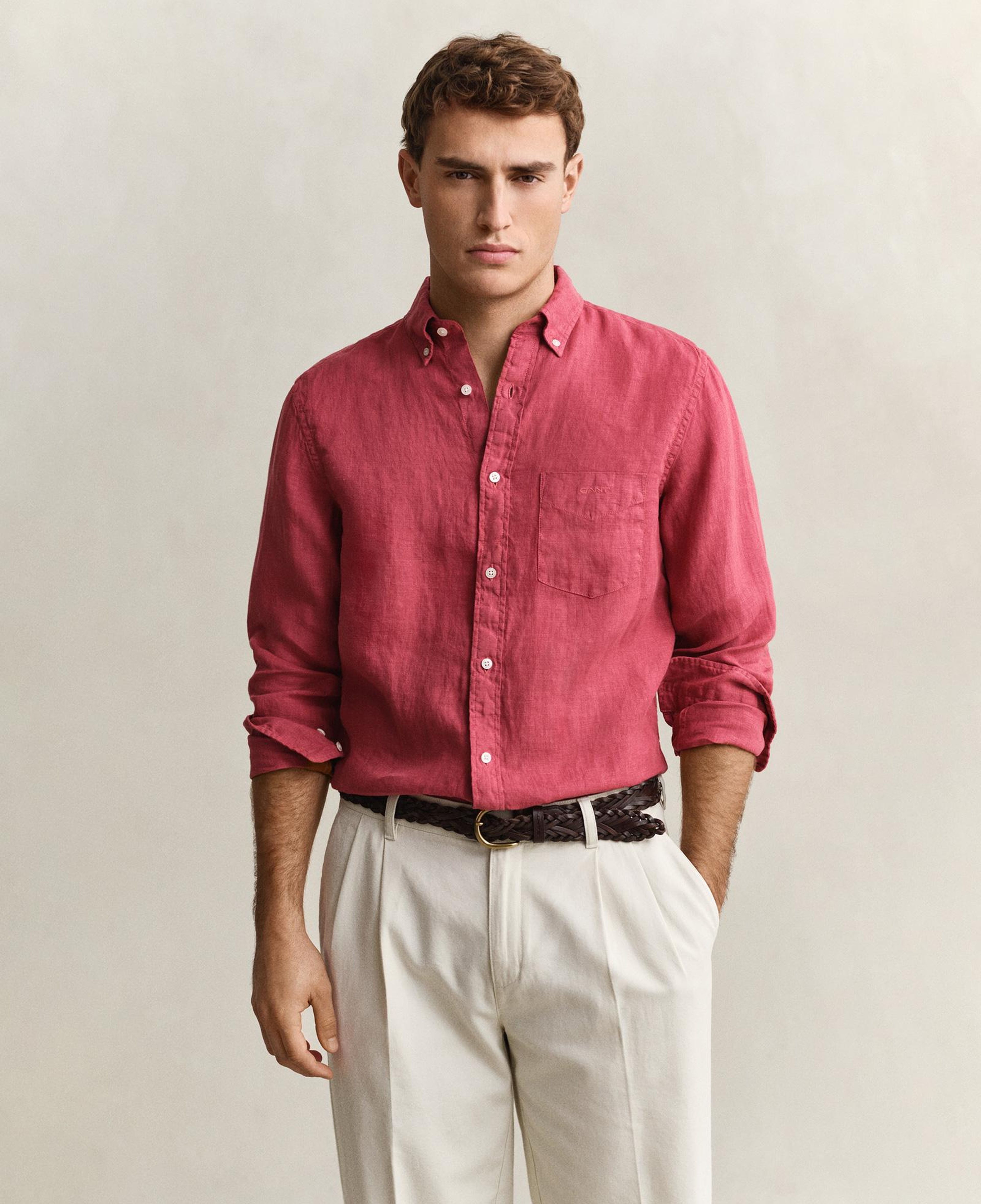 GANT Erkek Turuncu Regular Fit Gömlek