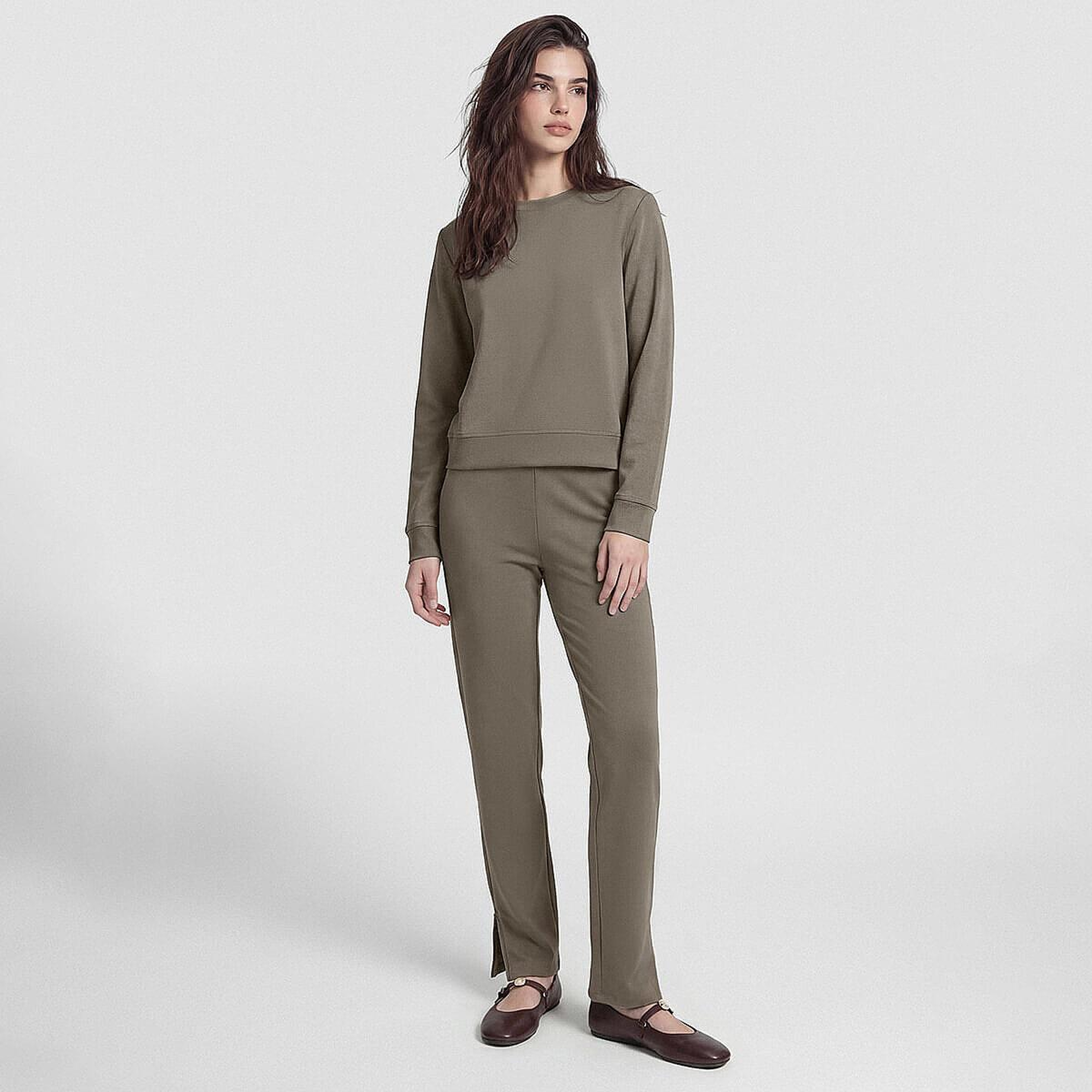 Qua Home Mario Kadın Sweatshirt Haki