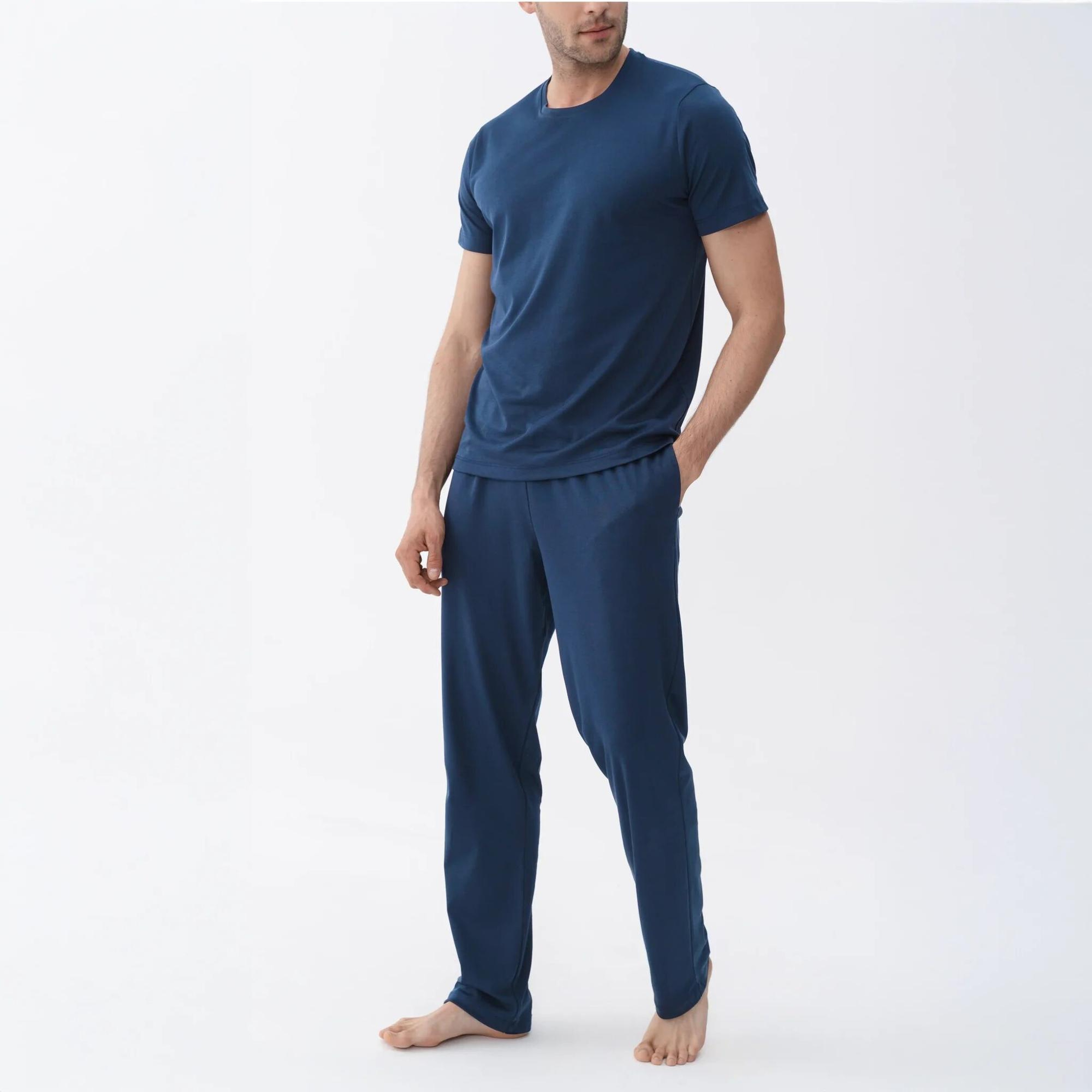 Qua Home Karis Erkek Pamuklu Pijama Takımı Lacivert