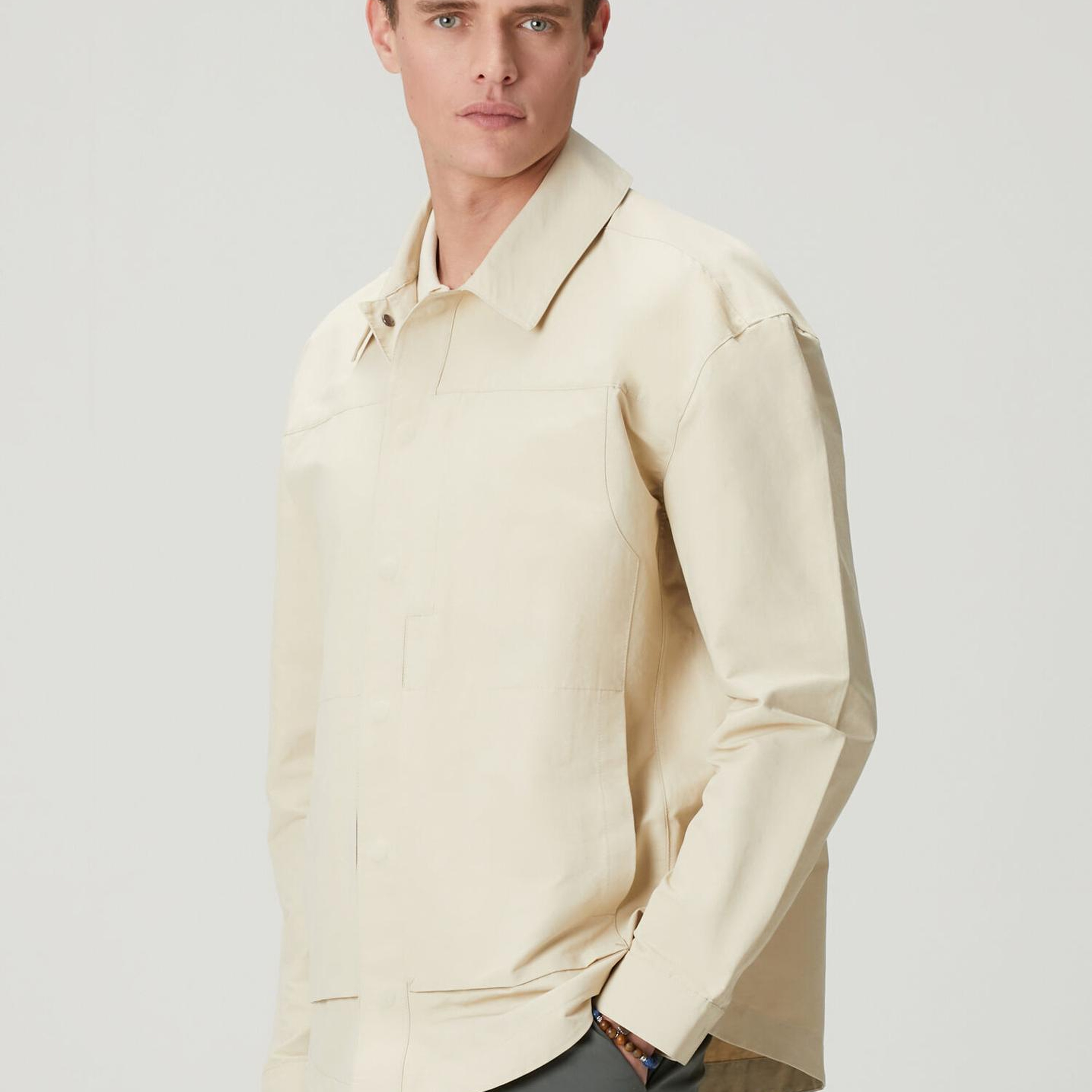 Beymen Club Erkek Bej Dış Gömlek