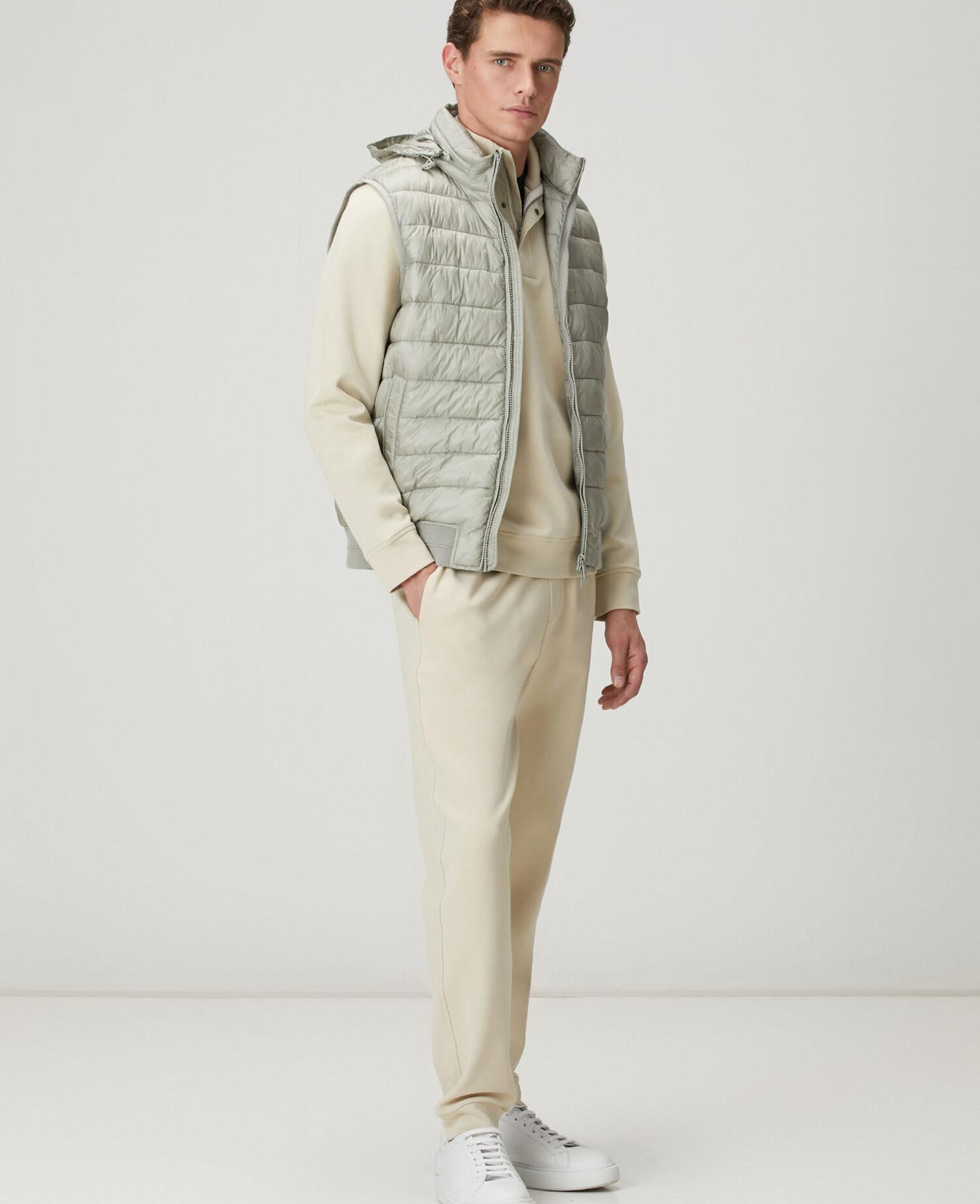 Beymen Club Erkek Açık Haki Kapüşonlu Puff Yelek