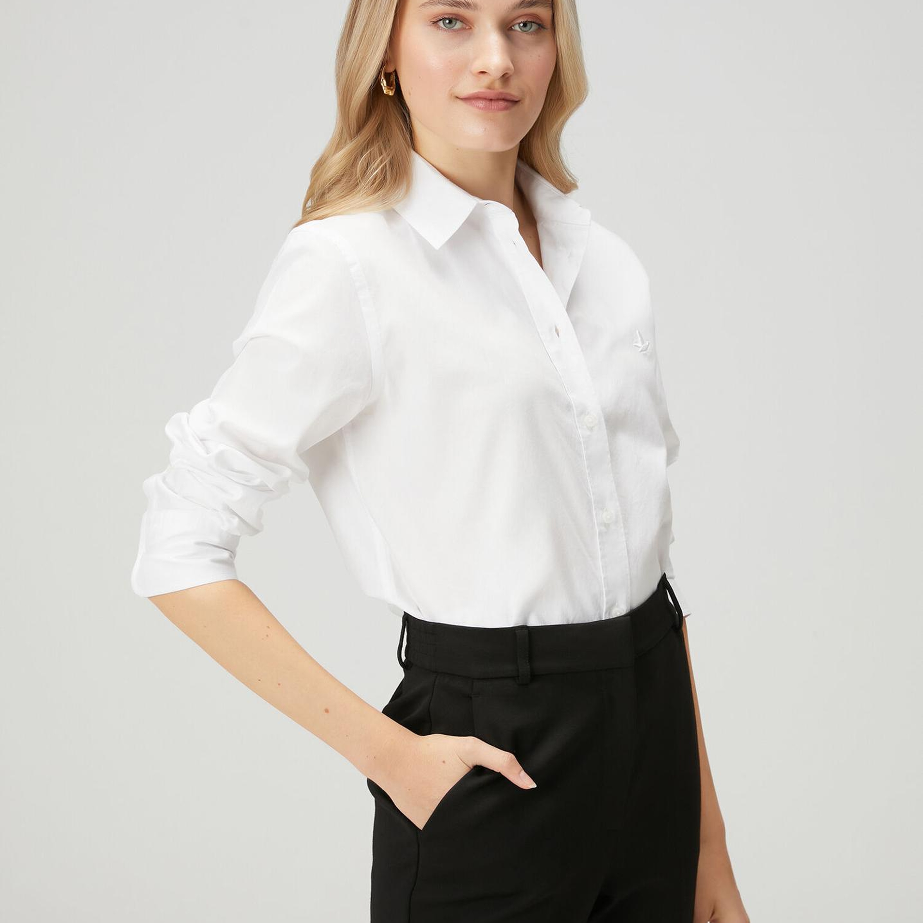 Beymen Club Kadın Kırık Beyaz Klasik Oxford Gömlek