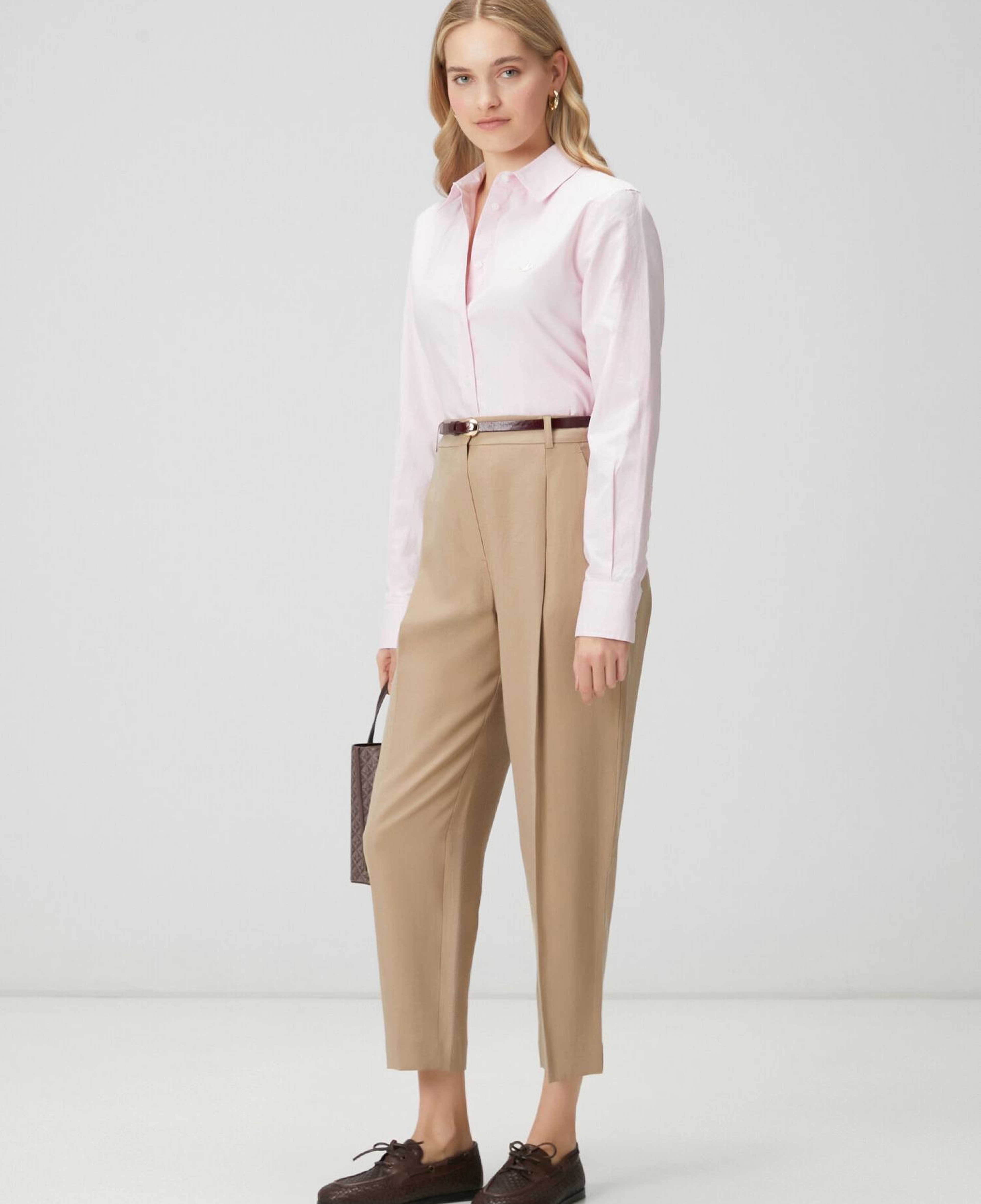 Beymen Club Kadın Pembe Klasik Oxford Gömlek