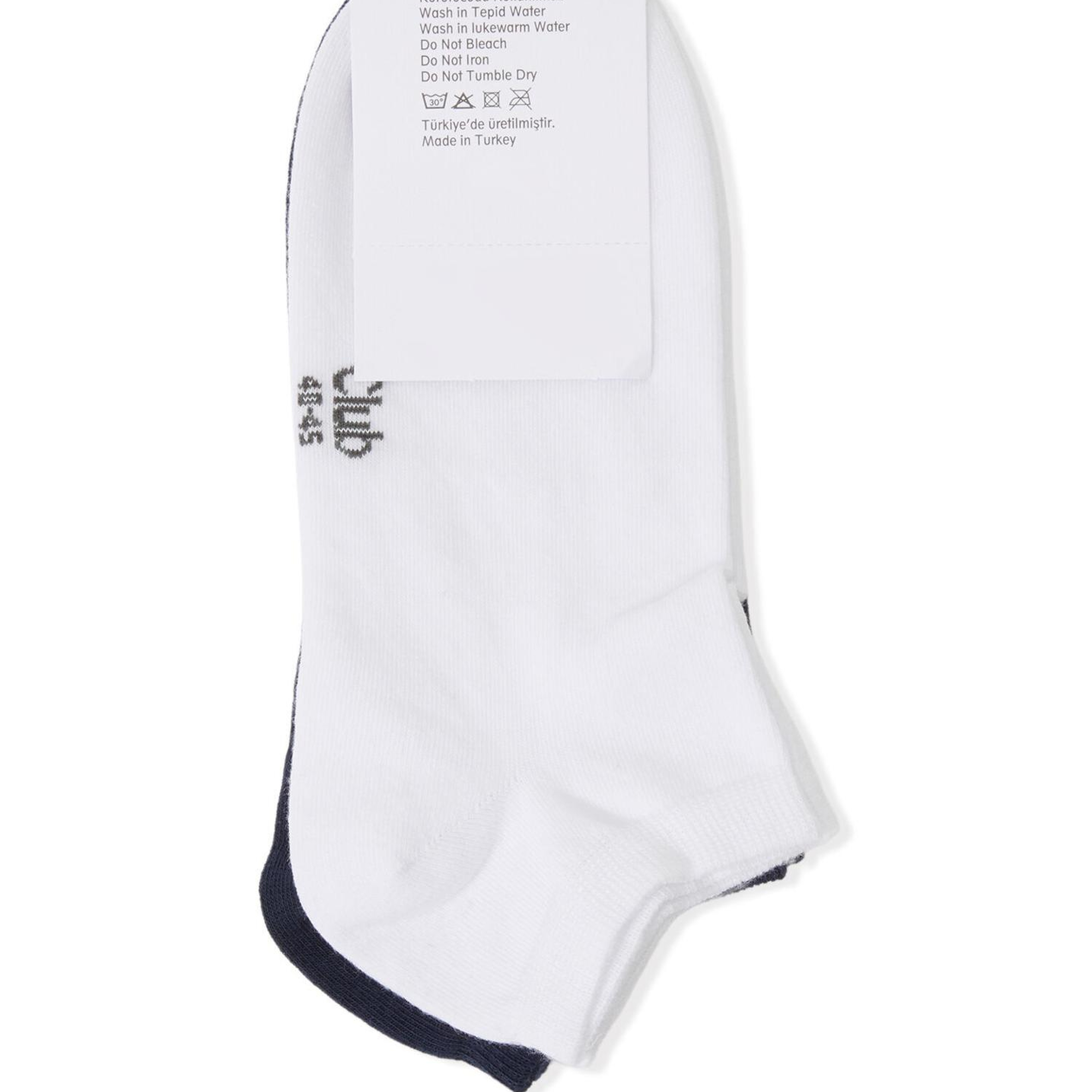 Beymen Club Erkek Lacivert Beyaz 2li Patik Çorap Seti