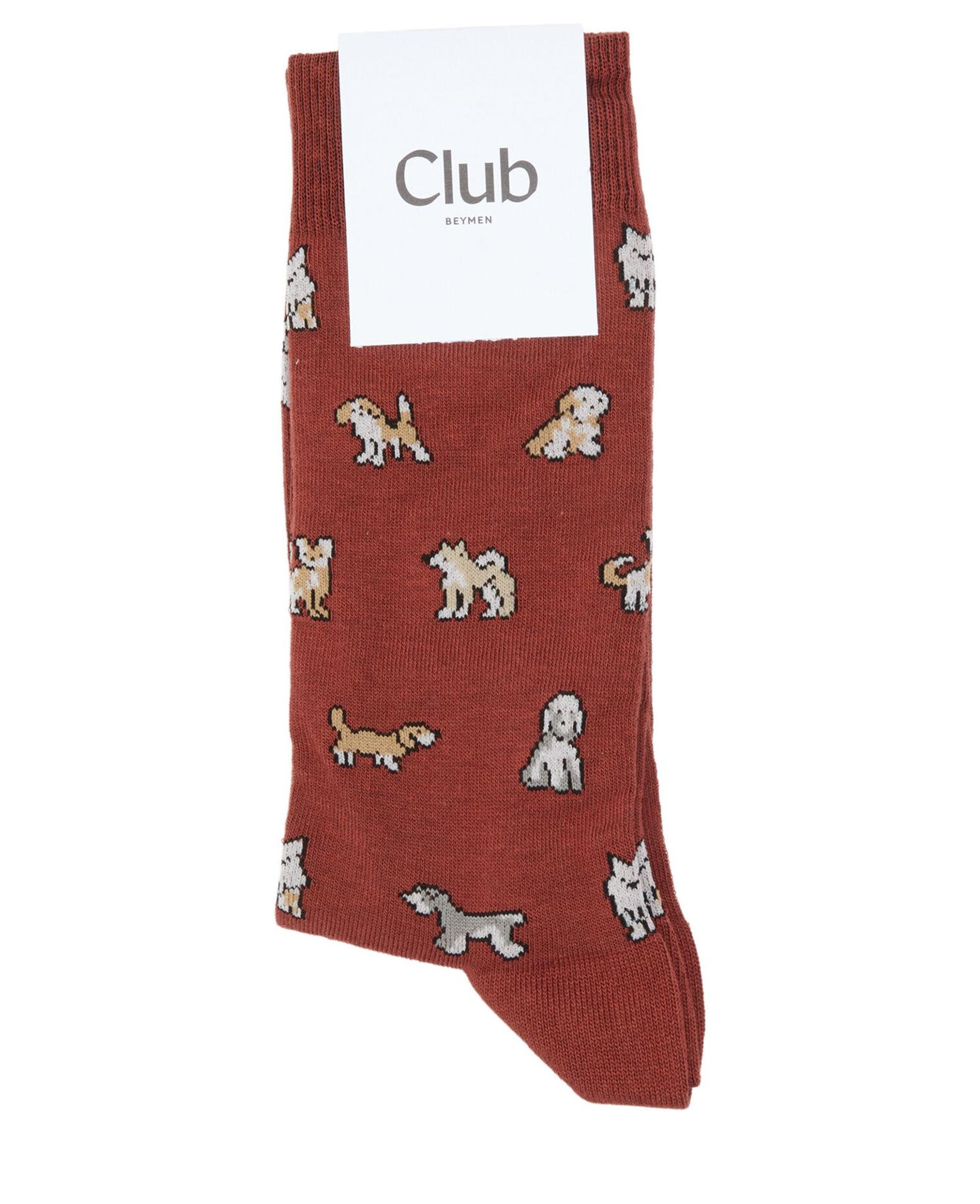Beymen Club Erkek Bordo Köpek Desen Çorap