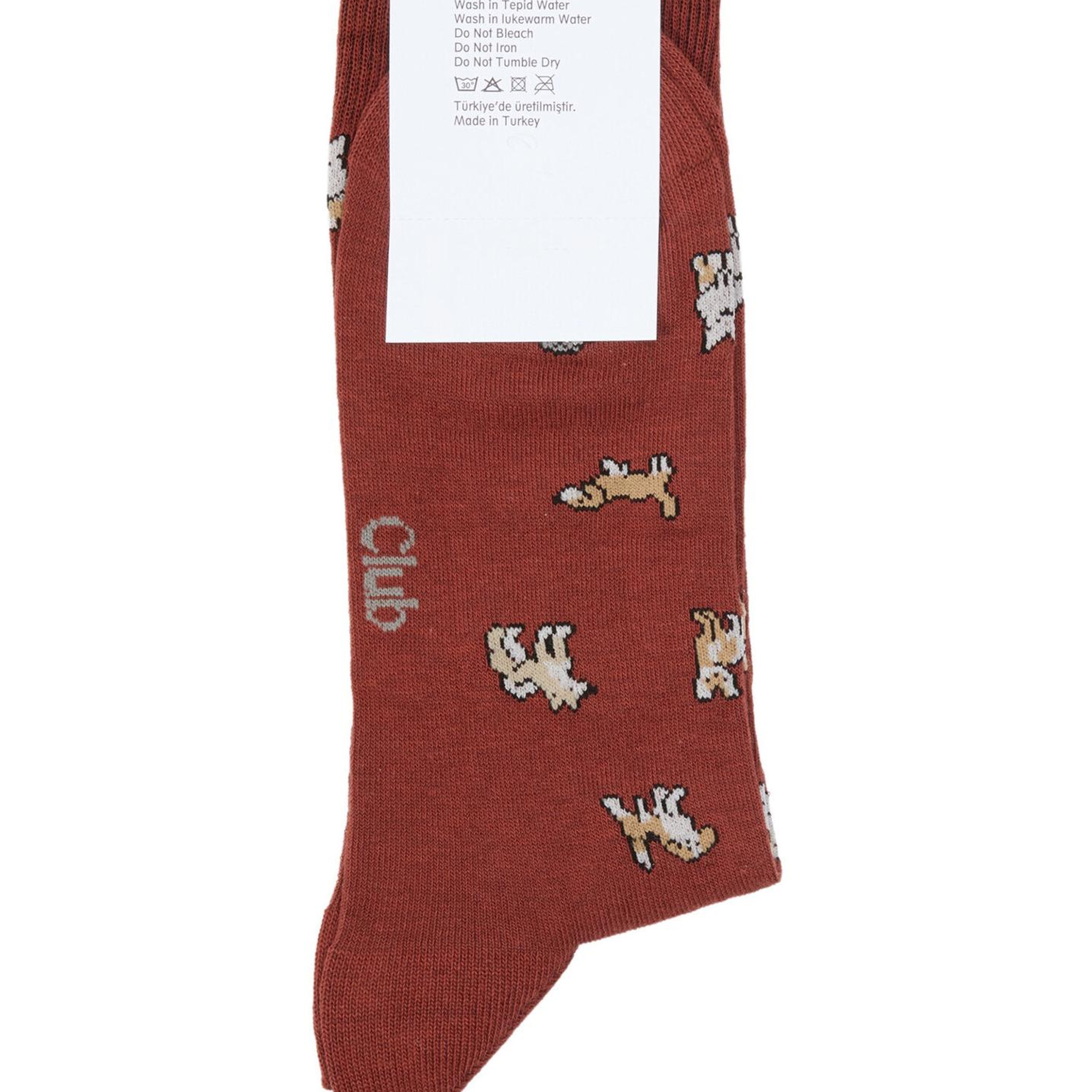Beymen Club Erkek Bordo Köpek Desen Çorap