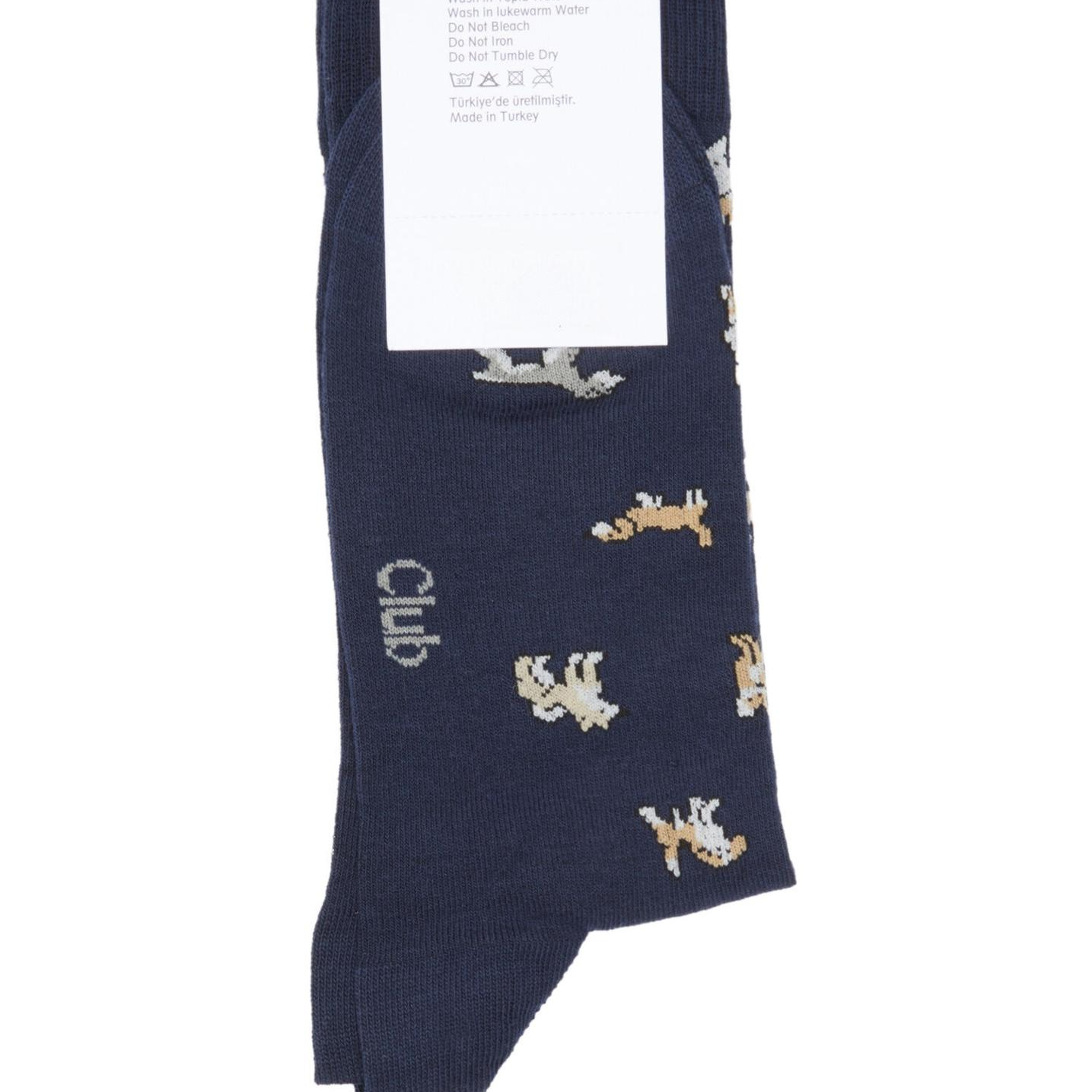 Beymen Club Erkek Lacivert Köpek Desen Çorap