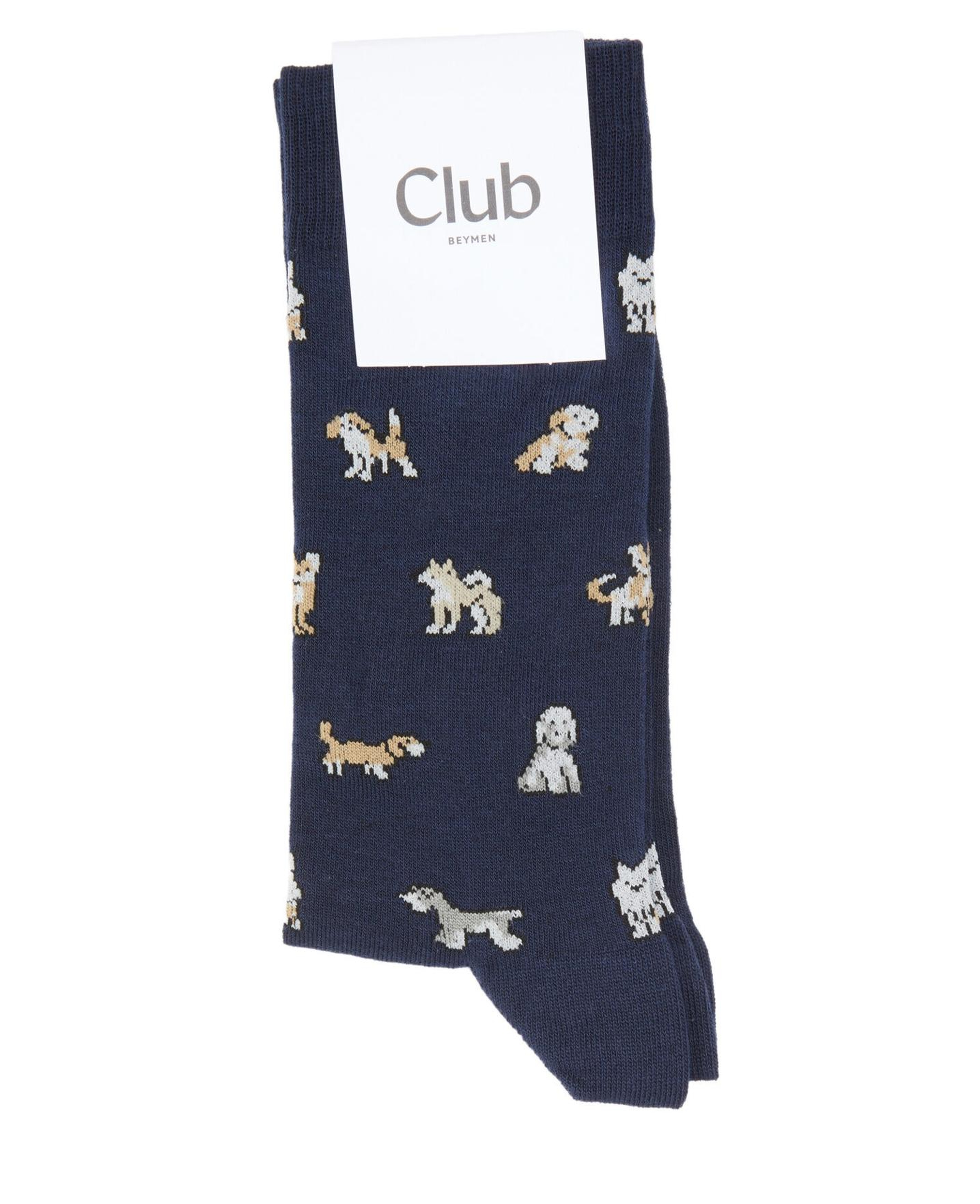 Beymen Club Erkek Lacivert Köpek Desen Çorap