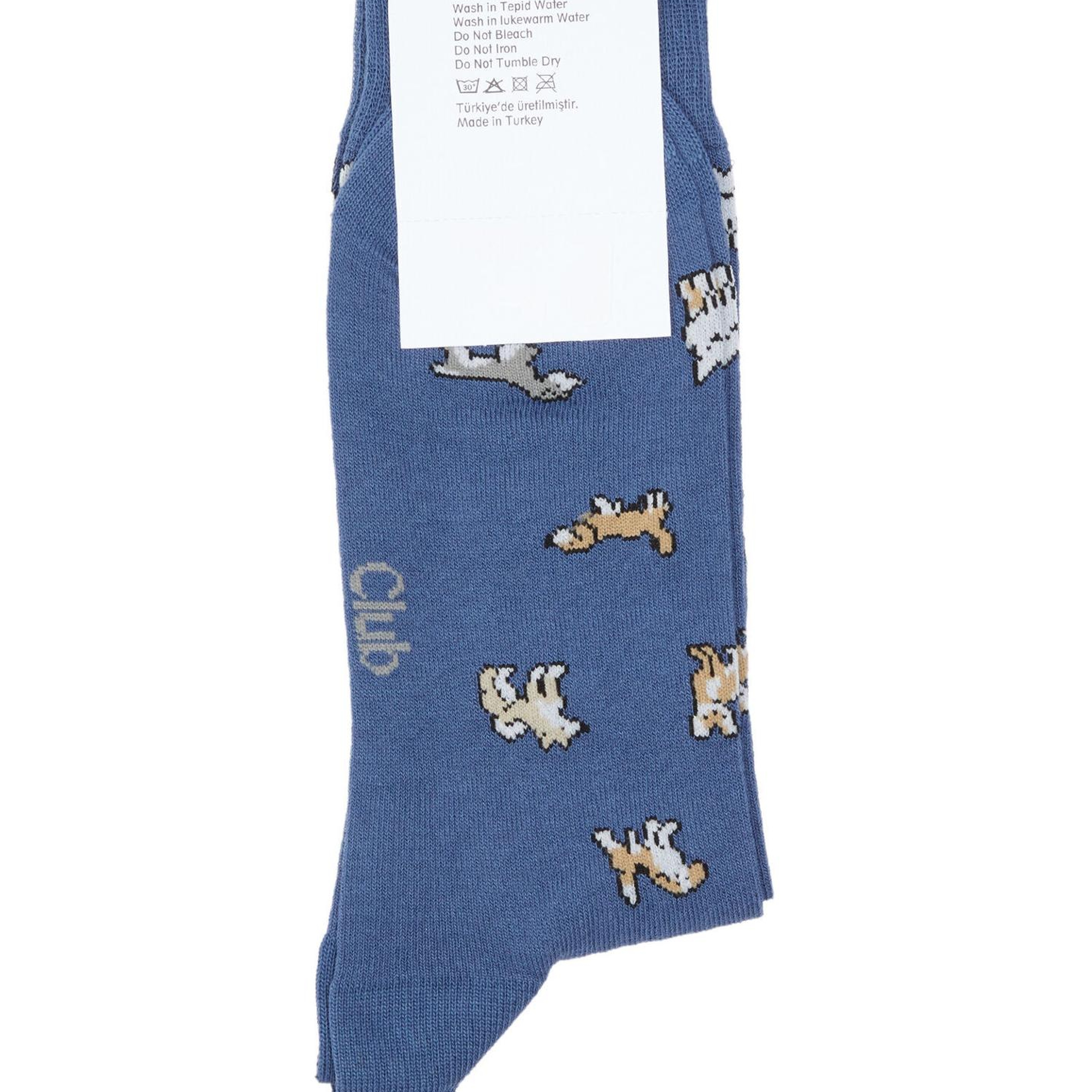 Beymen Club Erkek Mavi Köpek Desen Çorap