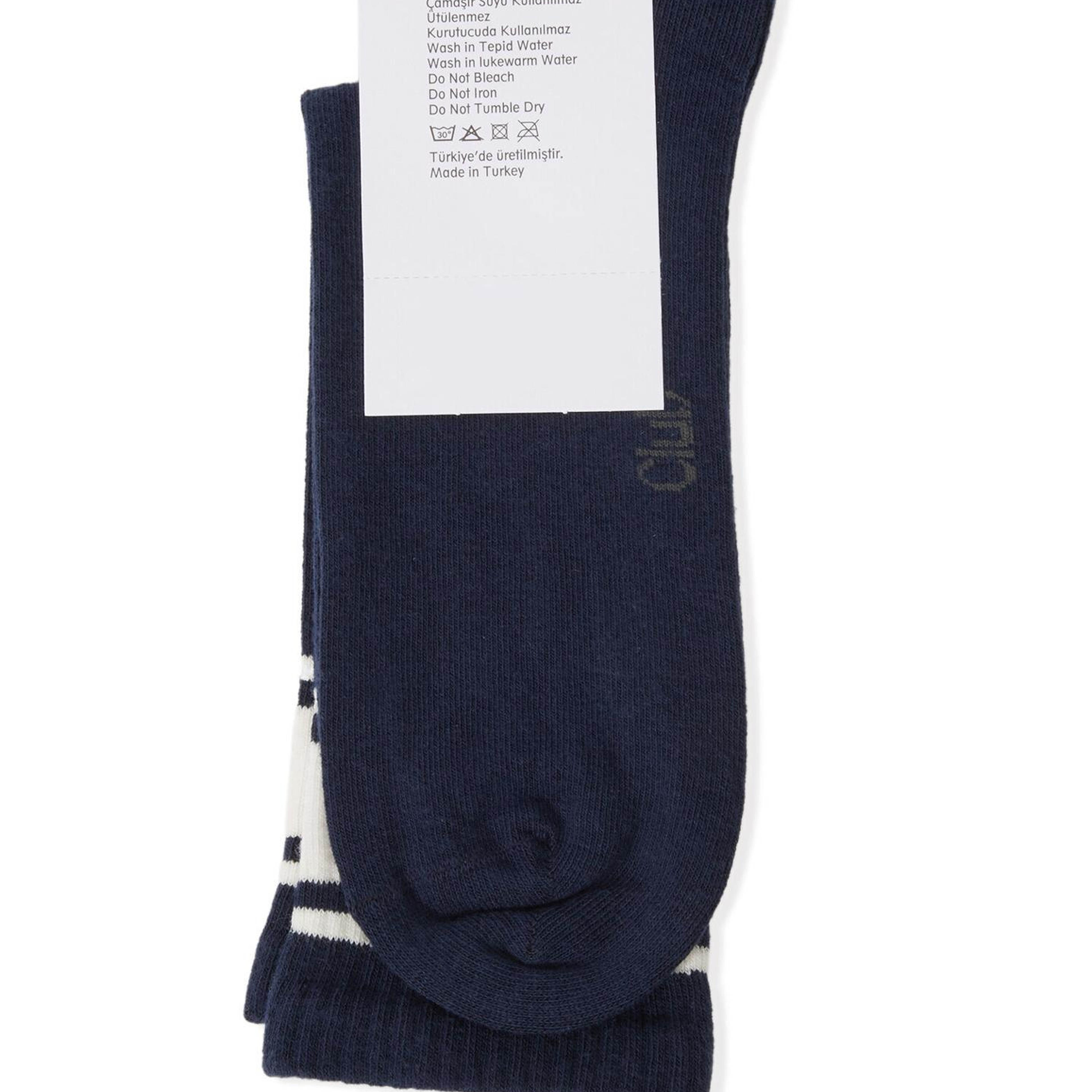 Beymen Club Erkek Lacivert Logo Nakışlı Spor Çorap